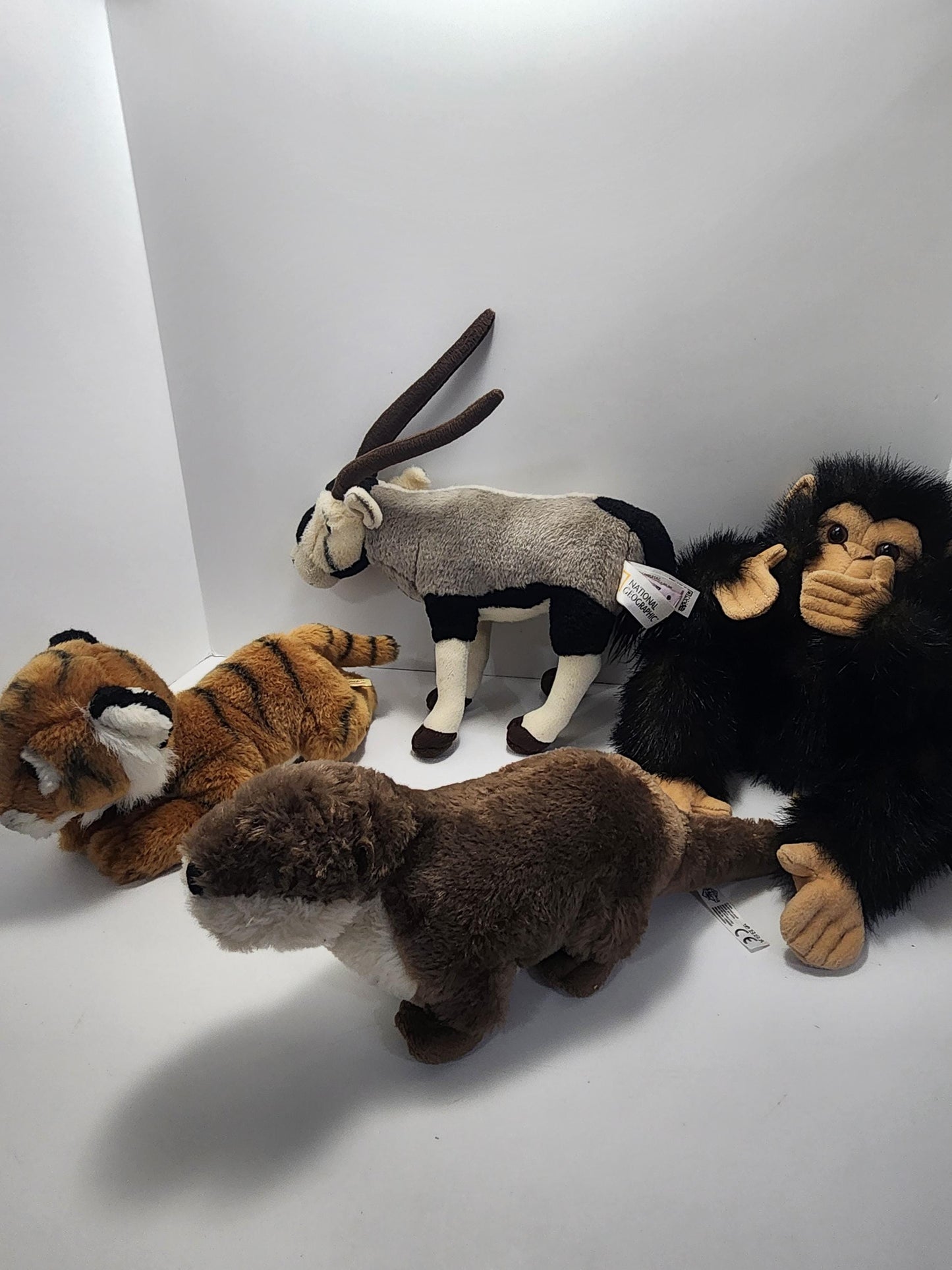 1980's 1990s Vintage Stuffed Animals - Animals - Animal Toys - Plushies - Stuffed Animals - Monkeys - Otter - Tigers