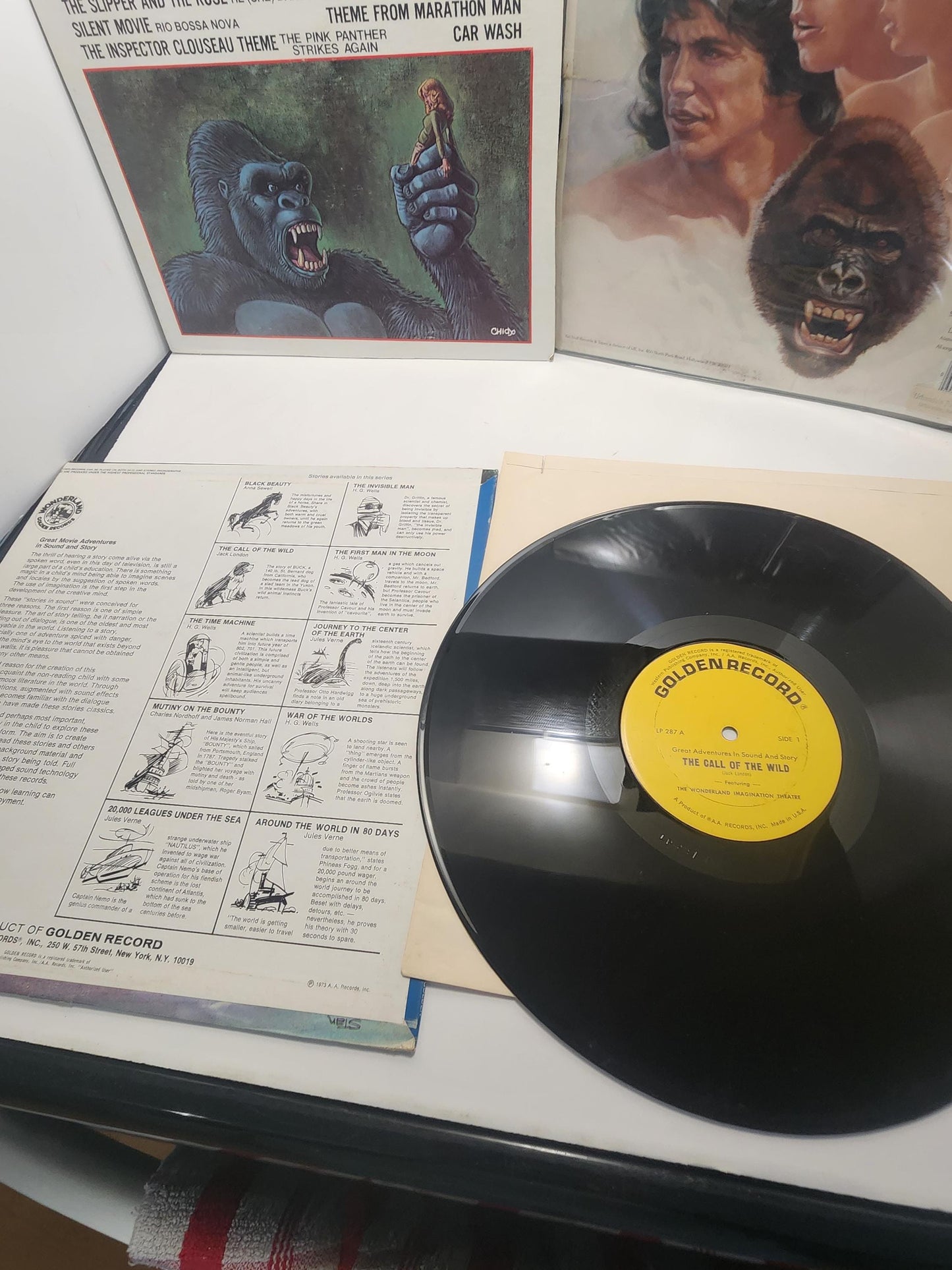 Vintage Movie Titles Soundtrack Vinyl LP Records - Tarzan - Call Of The Wild - Soundtracks - Hercules - King King - 1970's - Vinyl Records