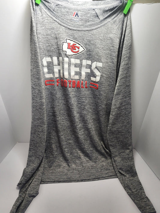 Men's Size Large Kansas City Chiefs Long Sleeve Shirt - Kansas City Chiefs - Men's Clothing - Men's Shirts - Nfl - Nfl Gifts - Nfl Gear