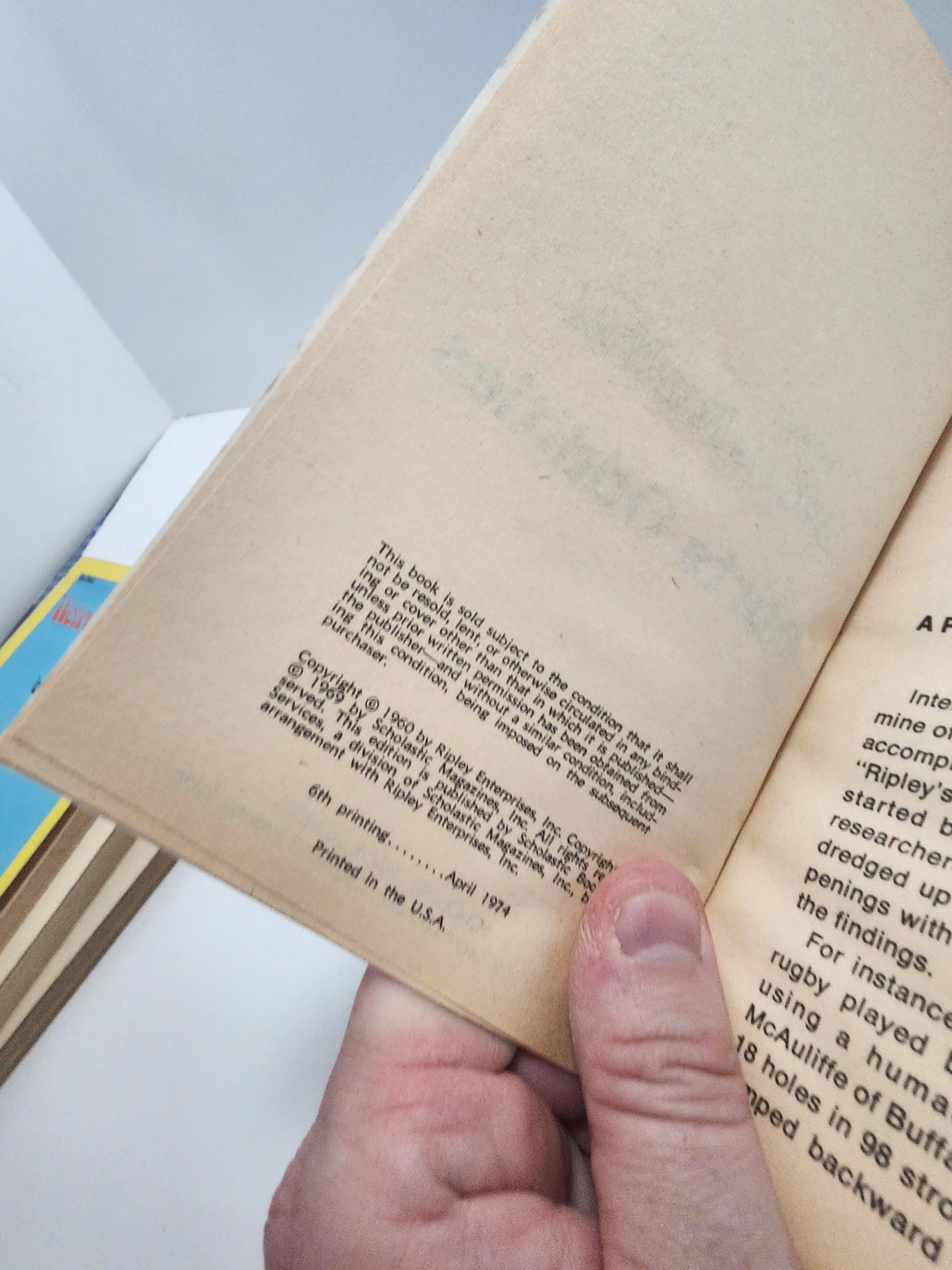 Sports Books Vintage Books Unique Sports - Ripleys Believe It Or Not - Robert Ripley - Guiness World Records - Sports Records - Strange