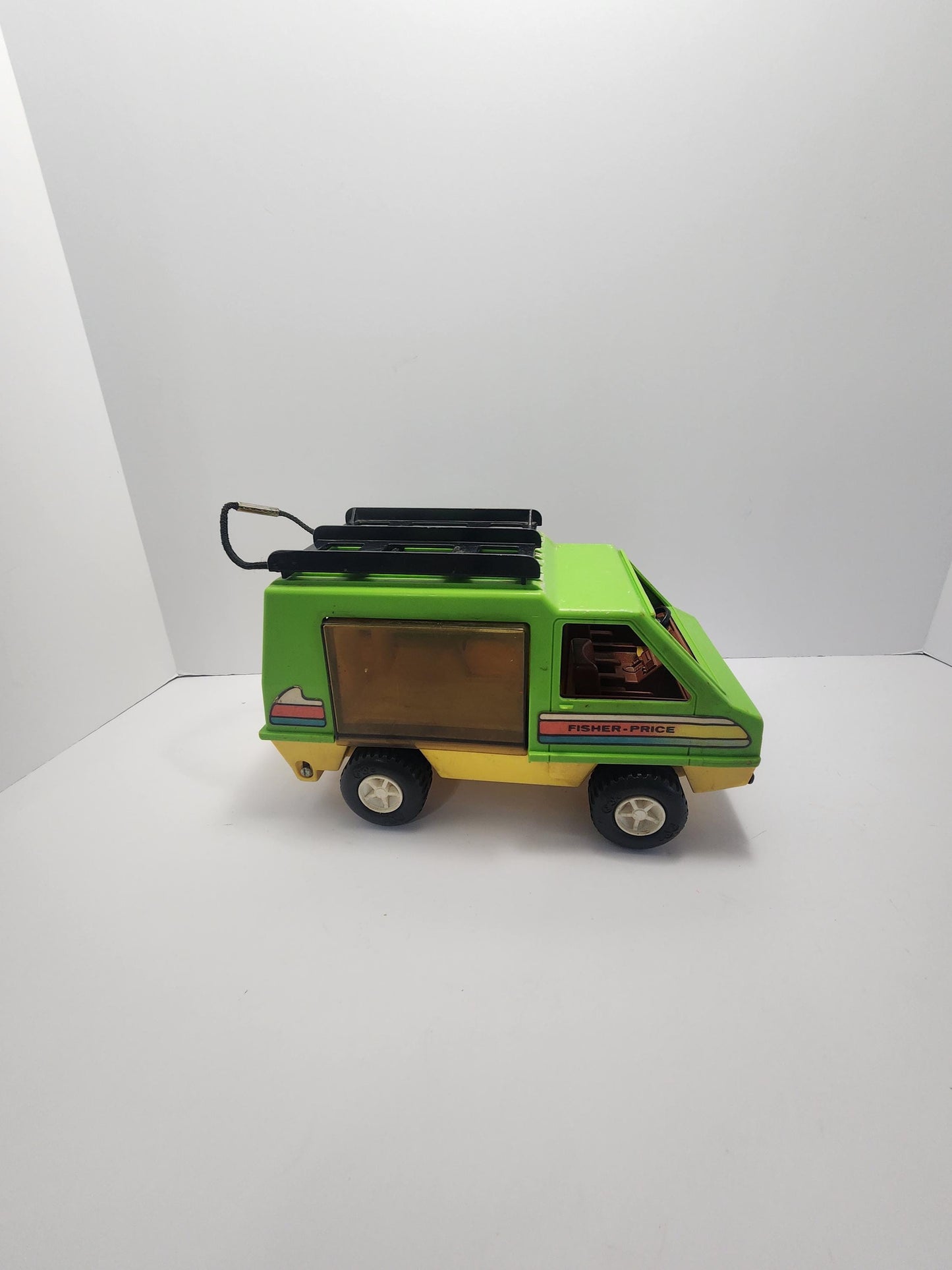 1970's Fisher Price Adventurer People Vintage Surfer Green Beach Van - Van - Surfer - Beach - Fisher Price - Fisher Price Toys - Adventurer