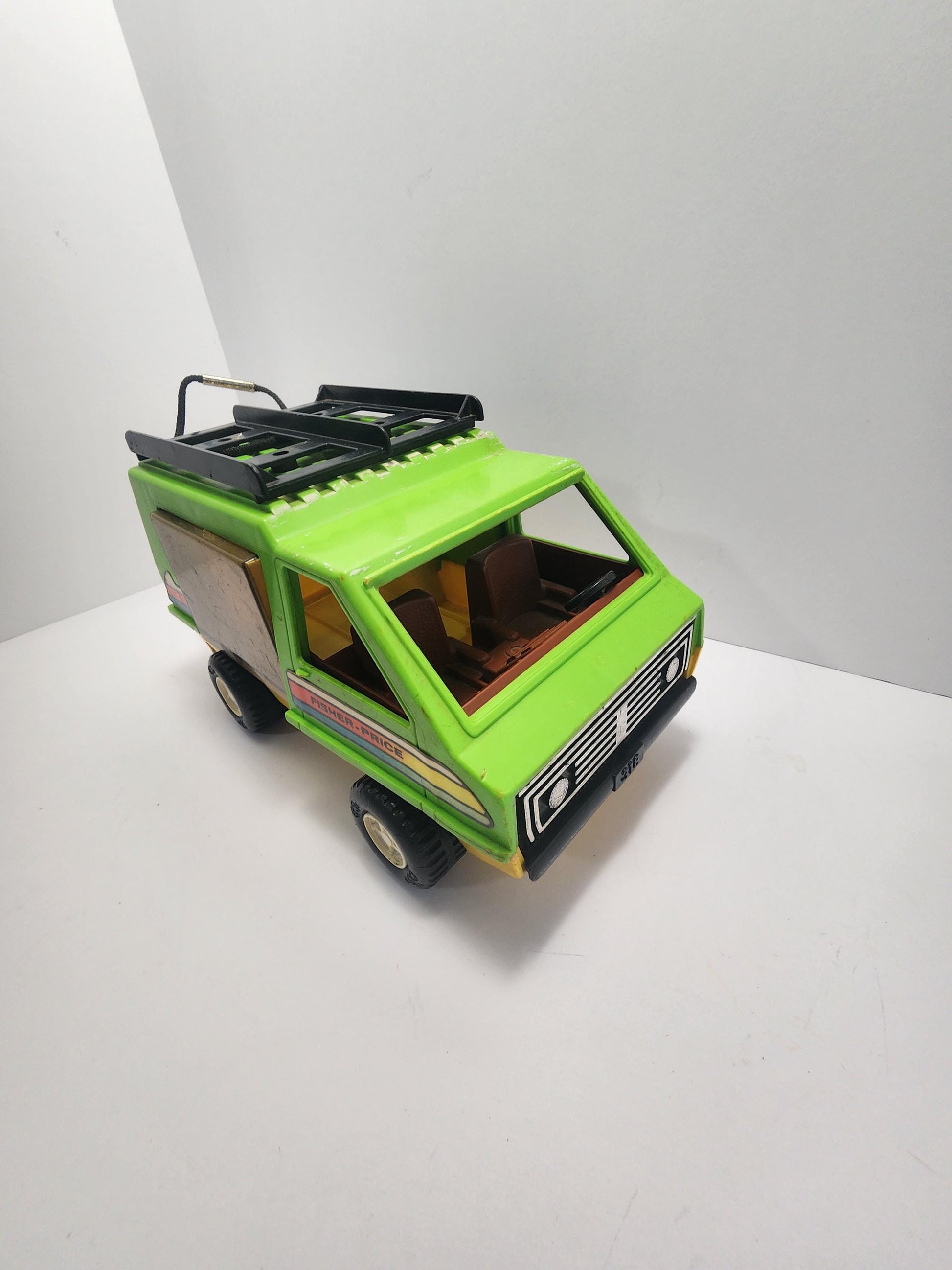 1970's Fisher Price Adventurer People Vintage Surfer Green Beach Van - Van - Surfer - Beach - Fisher Price - Fisher Price Toys - Adventurer