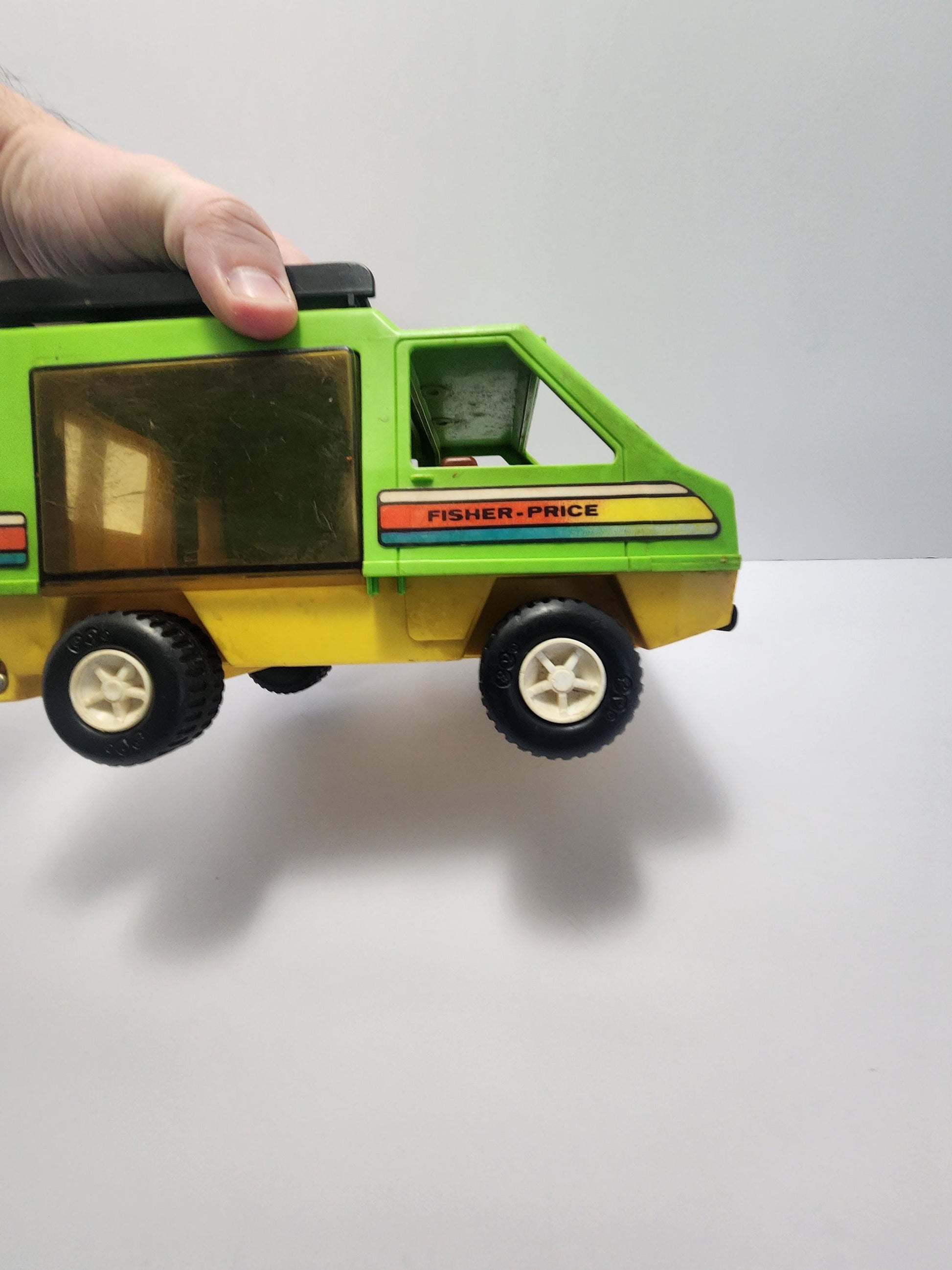 1970's Fisher Price Adventurer People Vintage Surfer Green Beach Van - Van - Surfer - Beach - Fisher Price - Fisher Price Toys - Adventurer