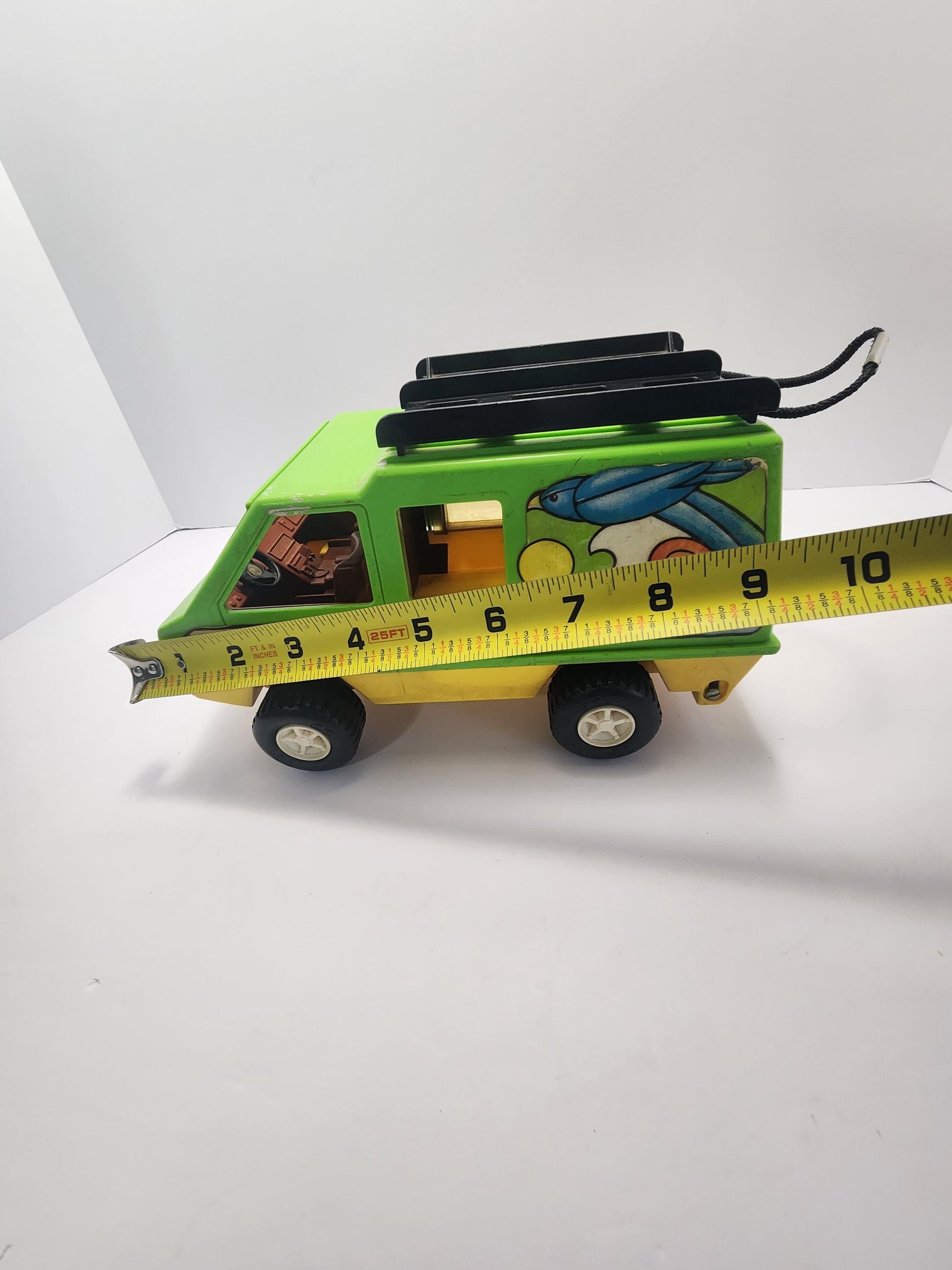 1970's Fisher Price Adventurer People Vintage Surfer Green Beach Van - Van - Surfer - Beach - Fisher Price - Fisher Price Toys - Adventurer