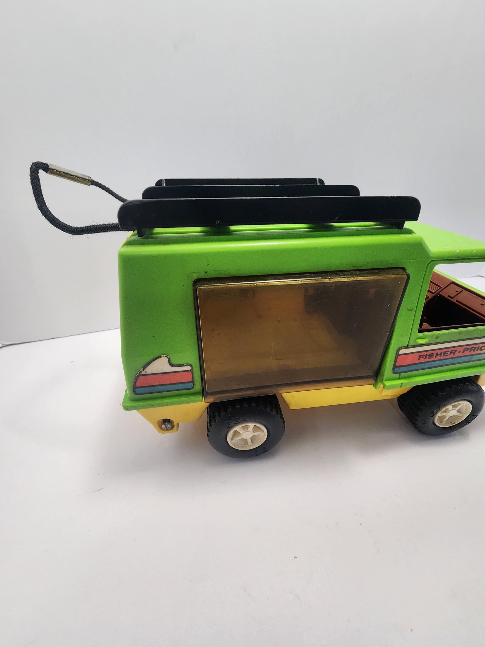 1970's Fisher Price Adventurer People Vintage Surfer Green Beach Van - Van - Surfer - Beach - Fisher Price - Fisher Price Toys - Adventurer