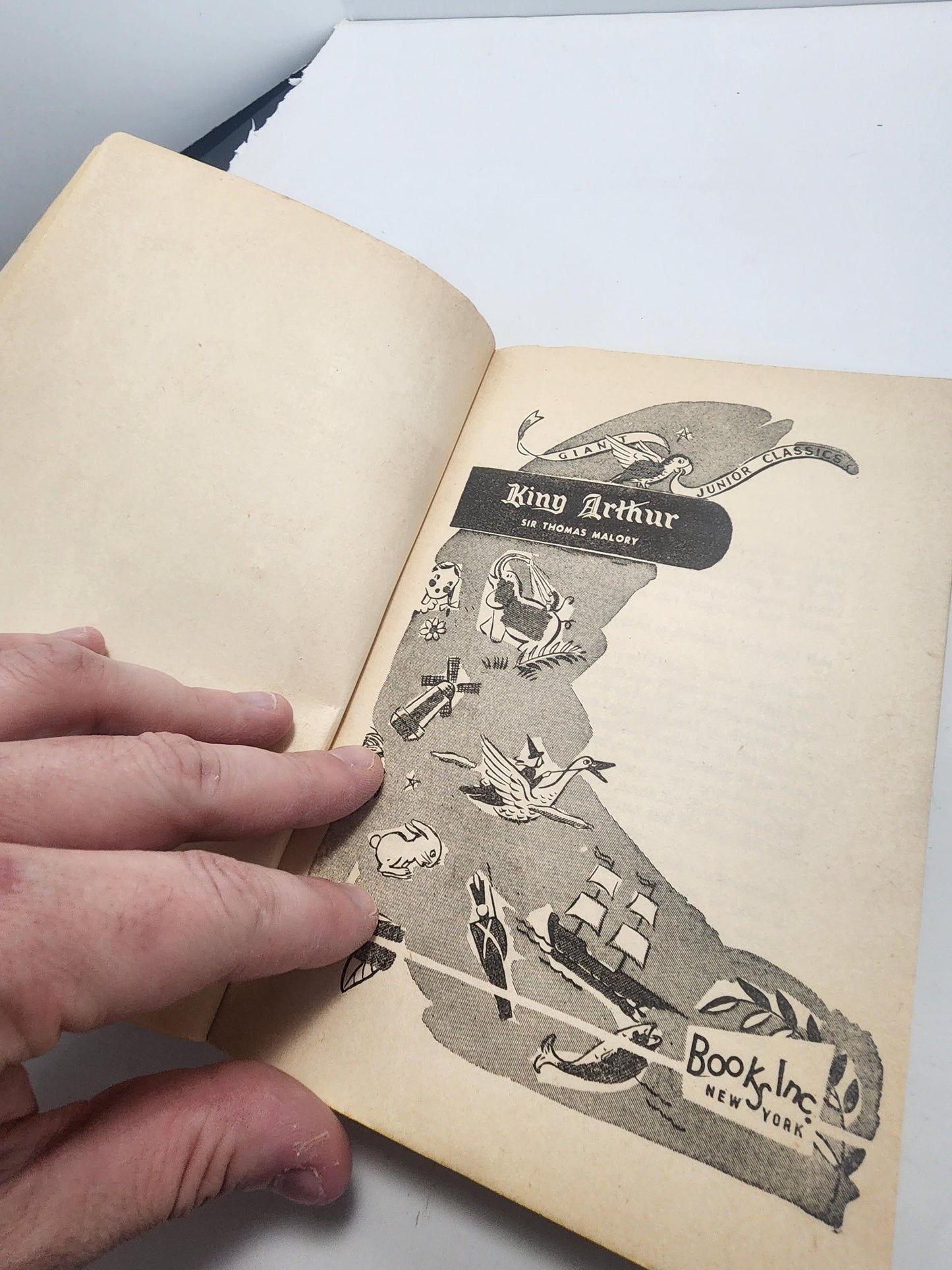 1946 King Arthur Book By Books INC - Books Inc - 1940's - United States Books - King Arthur - Vintage Books