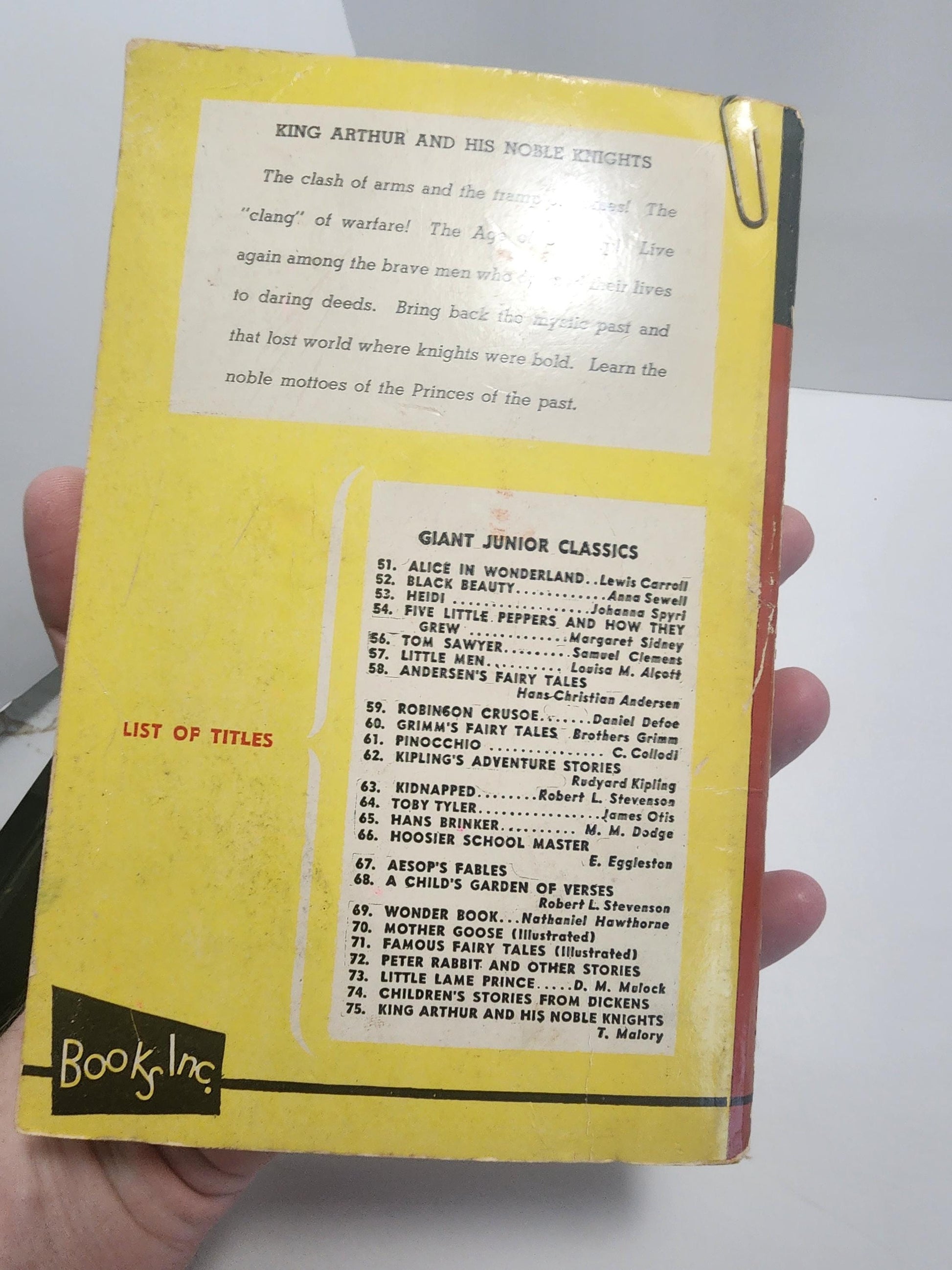 1946 King Arthur Book By Books INC - Books Inc - 1940's - United States Books - King Arthur - Vintage Books