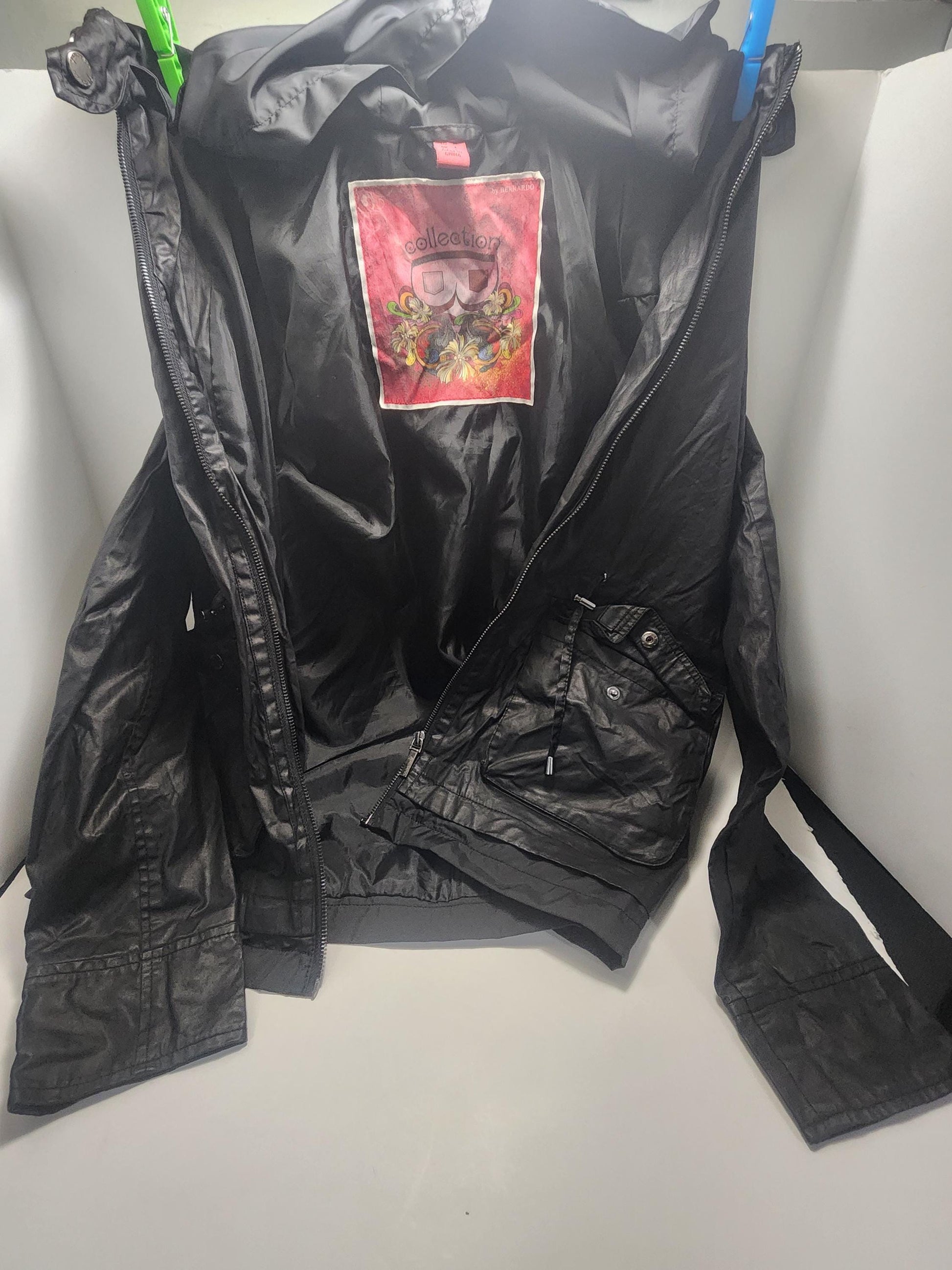 Bernardo Mojo Black Collection By Bernardo" brand Jacket - Jackets - Vintage Clothing - Vintage Jacket - Bernardo Jacket - Black Jacket