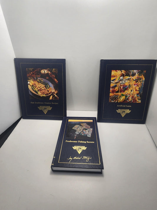 North American Fishing Club Vintage Collection Of Books LOT Of 3 - Freshwater Fishing - Artificial Lures - Fish Member Recipes - Fishing