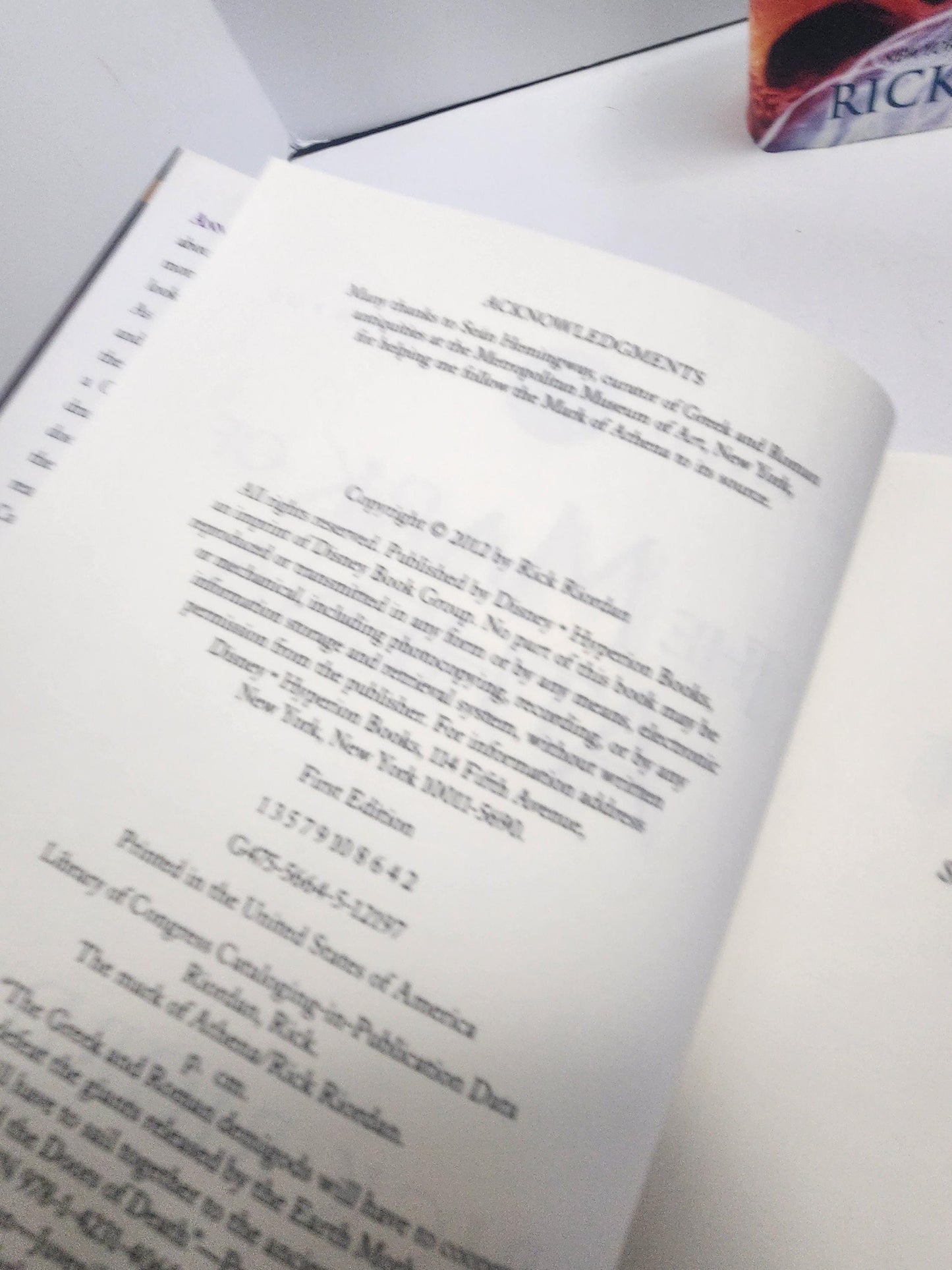 Rick Riordan Book LOT Of 4 - Series - The House Of Hades - Rick Riordan - Book Series - Fantasy - Fantasy Books - The Mark Of Athena