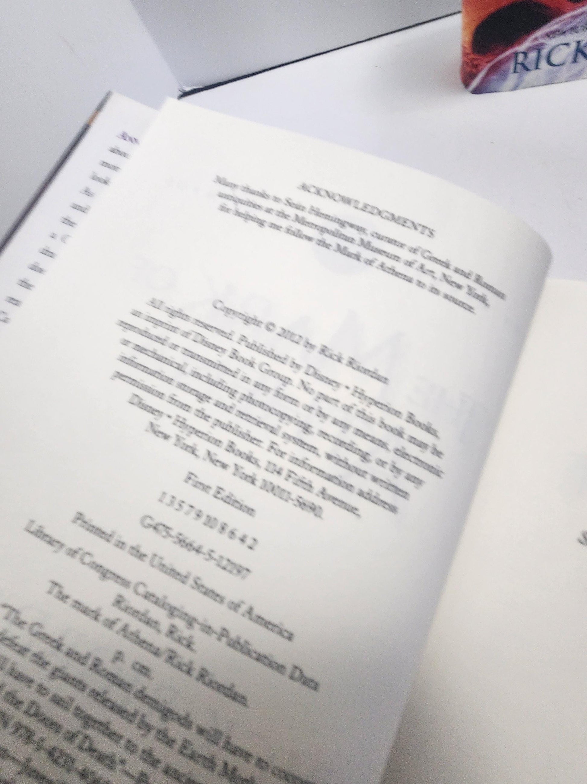 Rick Riordan Book LOT Of 4 - Series - The House Of Hades - Rick Riordan - Book Series - Fantasy - Fantasy Books - The Mark Of Athena