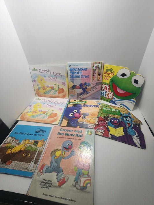 Vintage 1990's 2000's Sesame Street Children's Book LOT Of 8 - Children's Books - Sesame Street - Sesame Street Books - Kid's Books