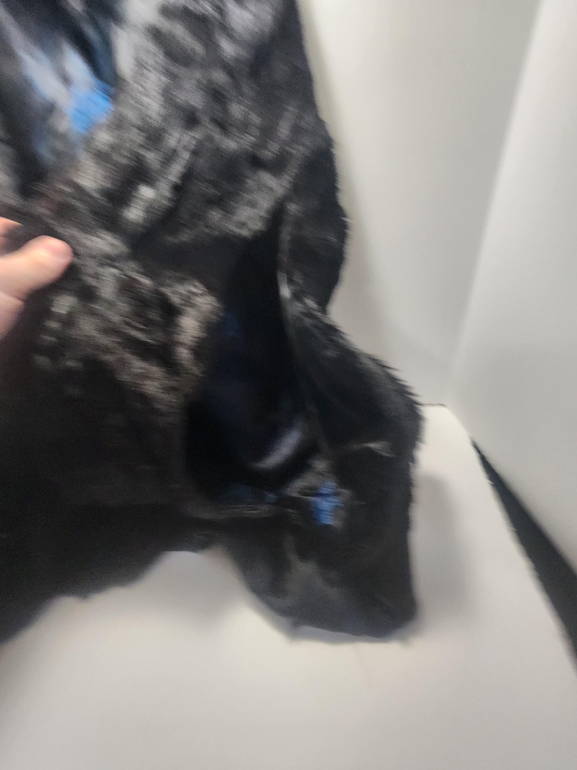 Vintage Sergio Valente Black Rabbit Fur Jacket With A Black Satin Lining - Sergio - Sergio Jacket - Rabbit Fur - Fur - Fur Jacket - Black