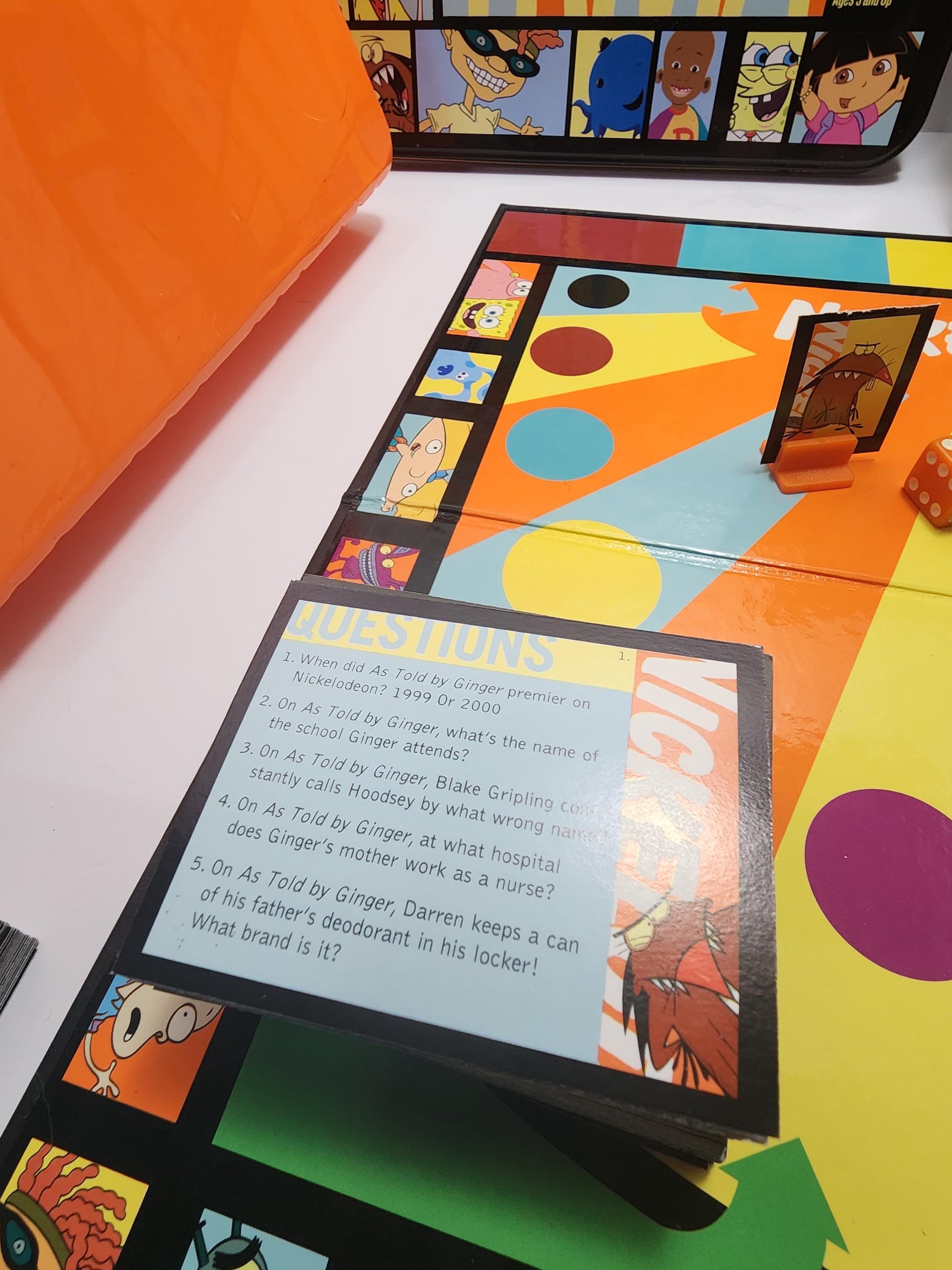 2002 Nickelodeon Trivia Game - Games - Vintage Games - Nickelodeon - Nickelodeon Gifts - Nickelodeon Games - Family Games - Family Game Nigh