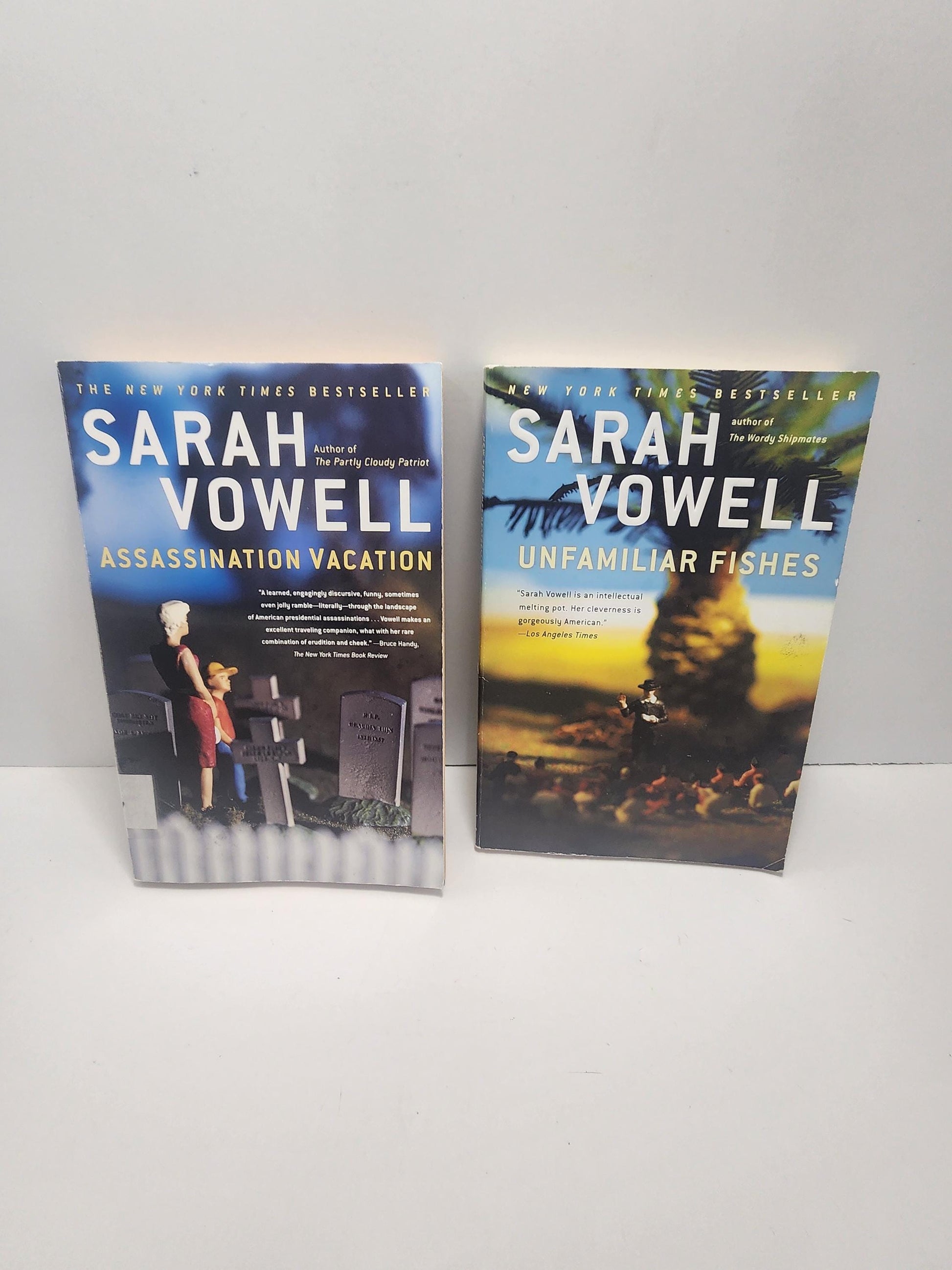 Sarah Vowell New York Times Best Seller Book Series LOT Of 2 - Books - Book Series - Series - Sarah Vowell - Sarah Vowell Books - New York