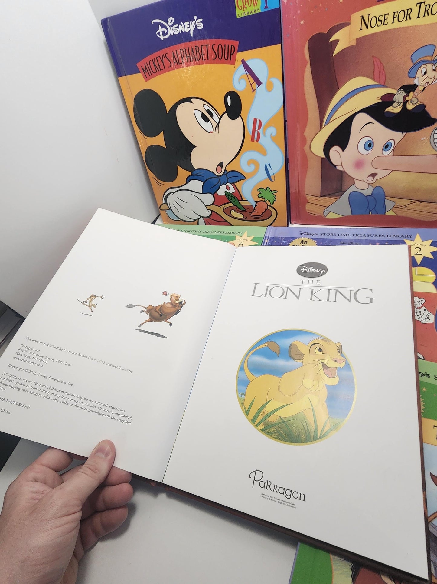 Disney's Vintage Children's Books LOT Of 6 - The Jungle Book - The Lion King - Lion King Gifts - Children's Books - Book LOT