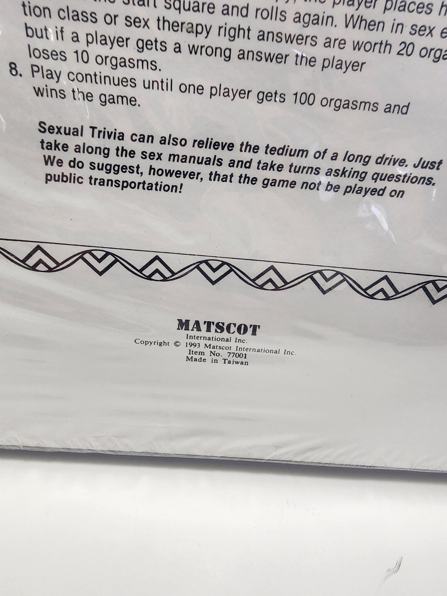 1993 Sexual Trivia Game SEALED - Games - Board Games - Trivia - Trivia Games - Sexual Trivia - Couples - Games For Couples - Vintage Games