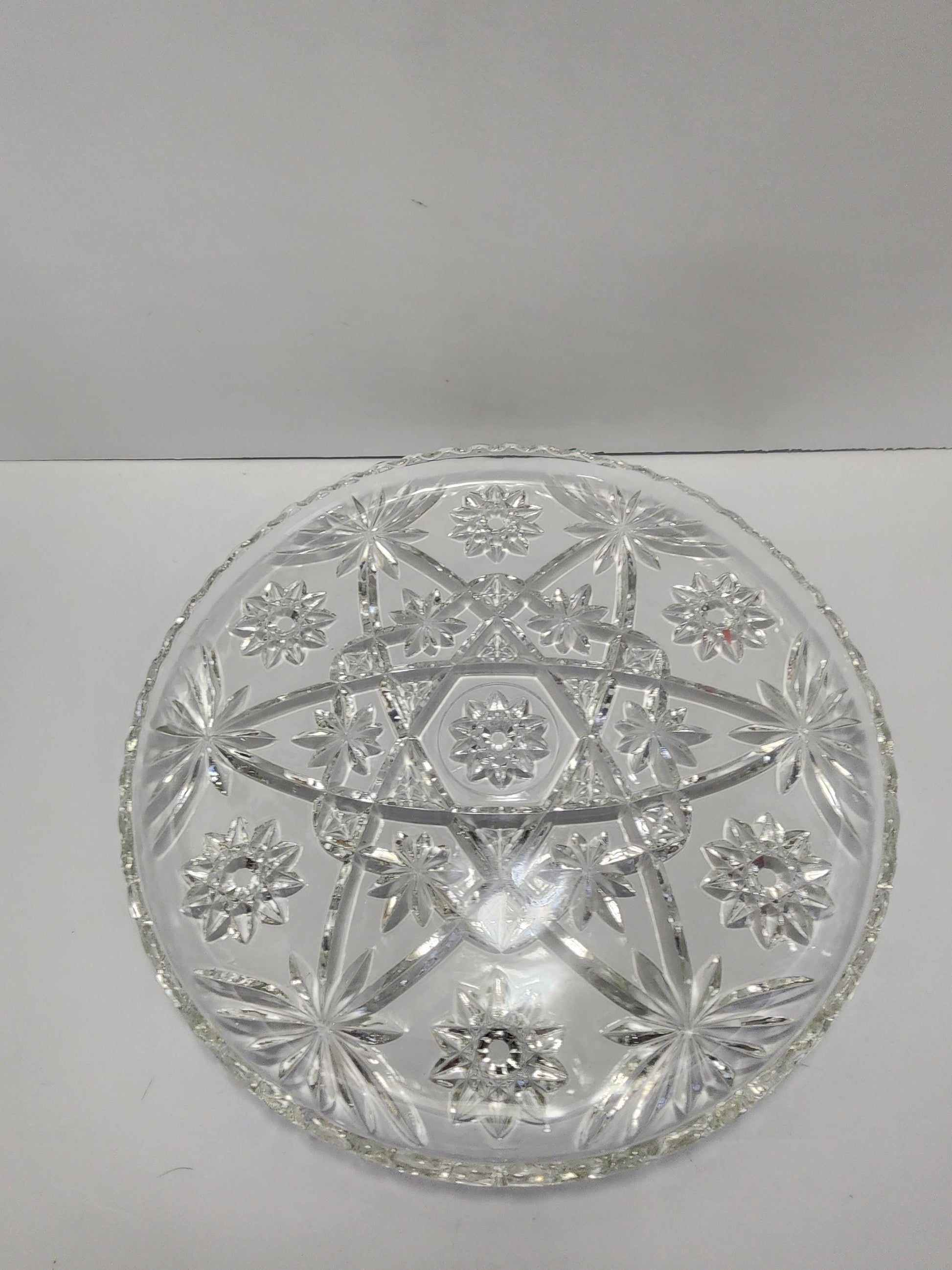 Anchor Hocking 1980's Star Of David Platter - Glass - Vintage Glass - Glass Platter - Star Of David - Anchor Hocking - Plates