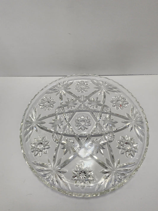 Anchor Hocking 1980's Star Of David Platter - Glass - Vintage Glass - Glass Platter - Star Of David - Anchor Hocking - Plates