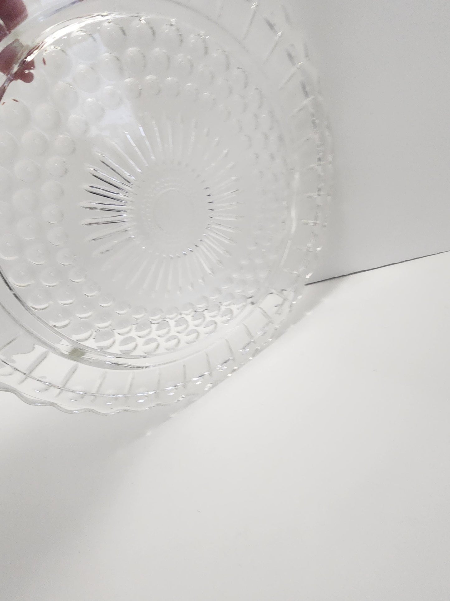 Anchor Hocking 1980's Star Of David Platter - Glass - Vintage Glass - Glass Platter - Star Of David - Anchor Hocking - Plates