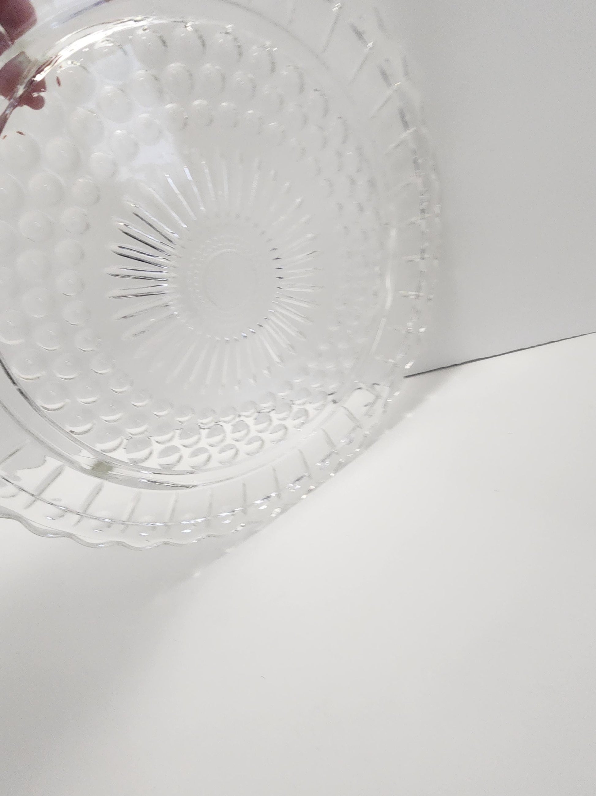 Anchor Hocking 1980's Star Of David Platter - Glass - Vintage Glass - Glass Platter - Star Of David - Anchor Hocking - Plates