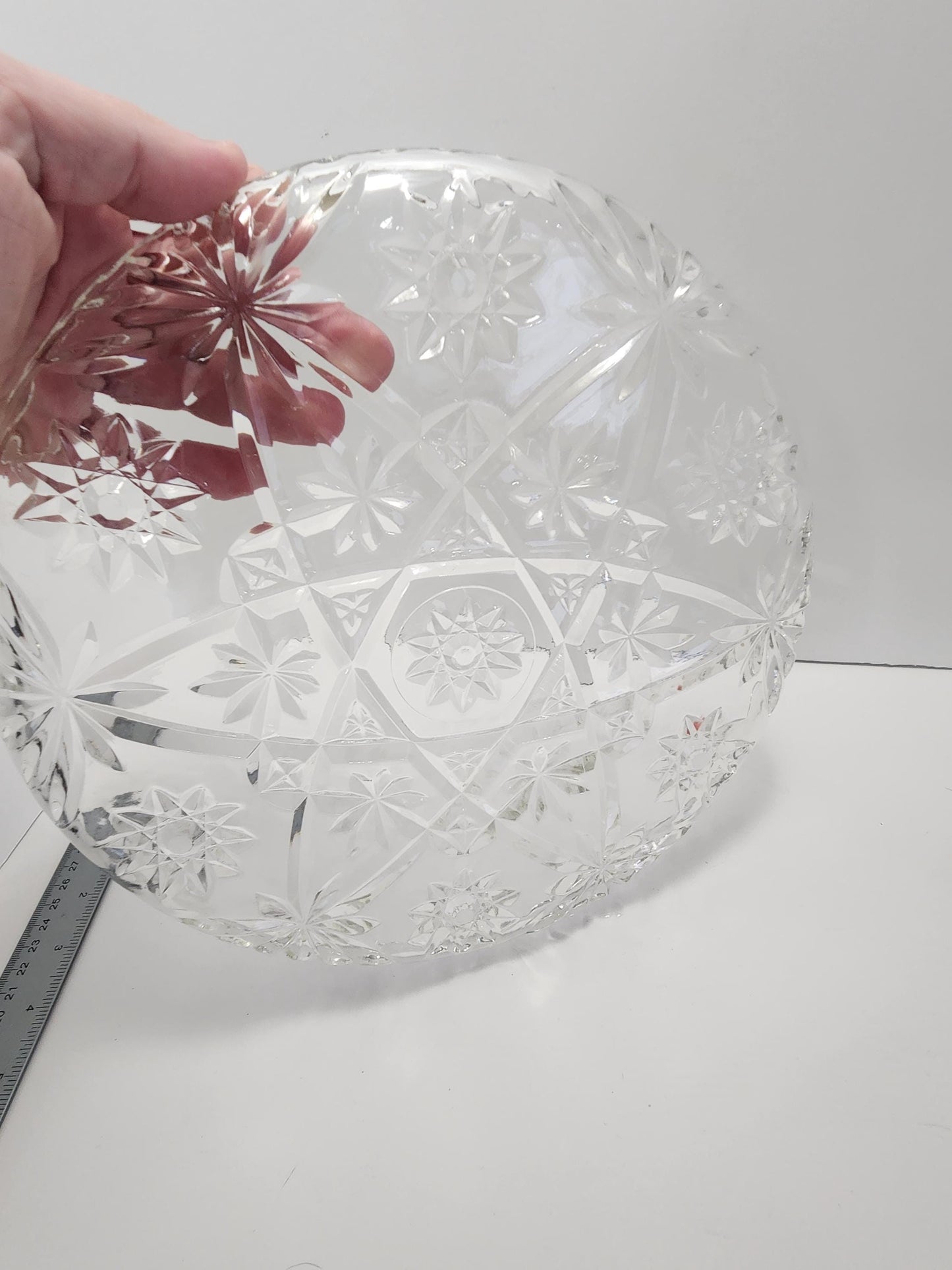 Anchor Hocking 1980's Star Of David Platter - Glass - Vintage Glass - Glass Platter - Star Of David - Anchor Hocking - Plates