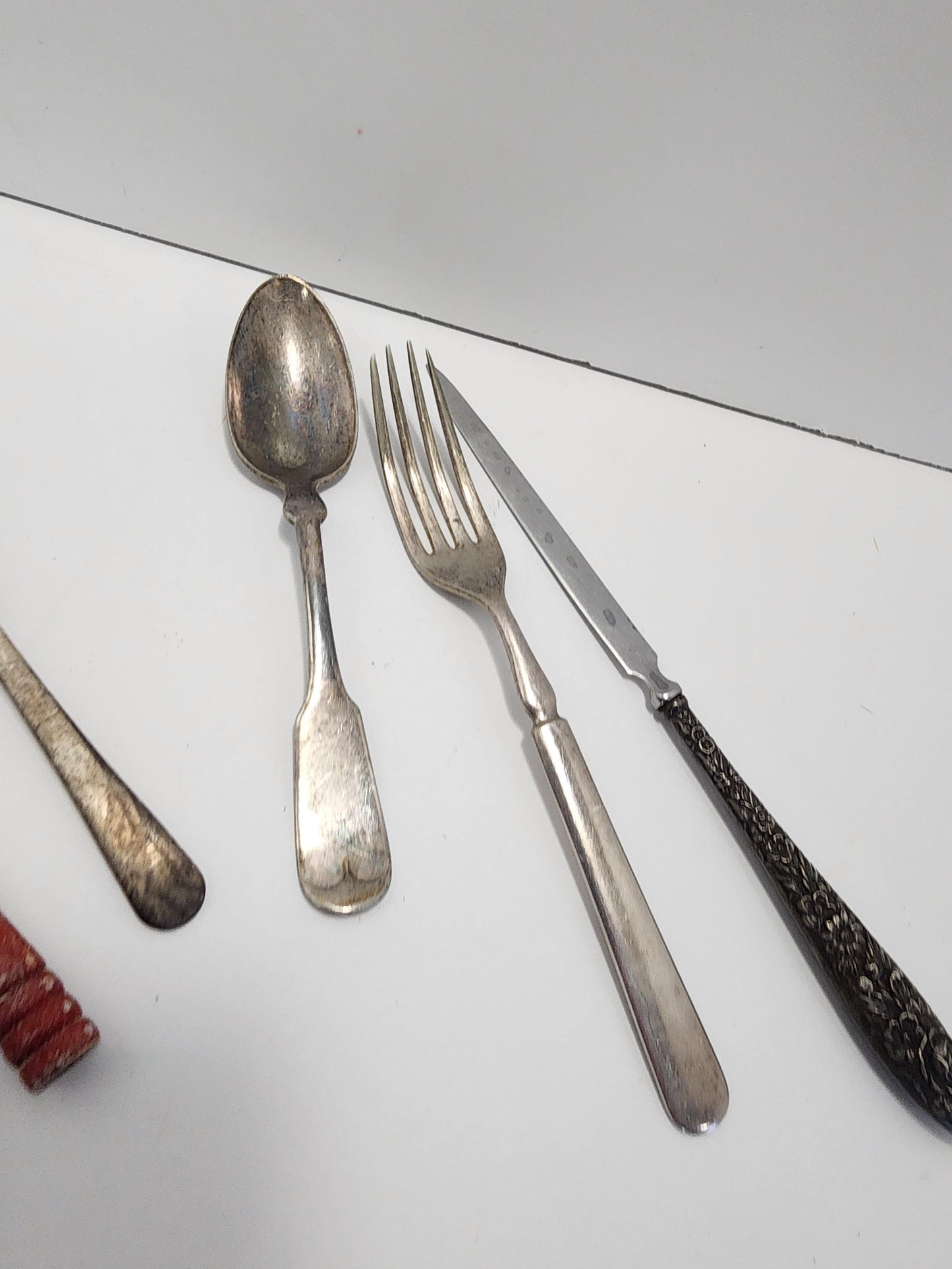 Antique Mixed LOT Of 1940's 1960's Silverware - Silverware - Kitchen - Cutlery - Antiques - 1940's- Vintage Kitchen