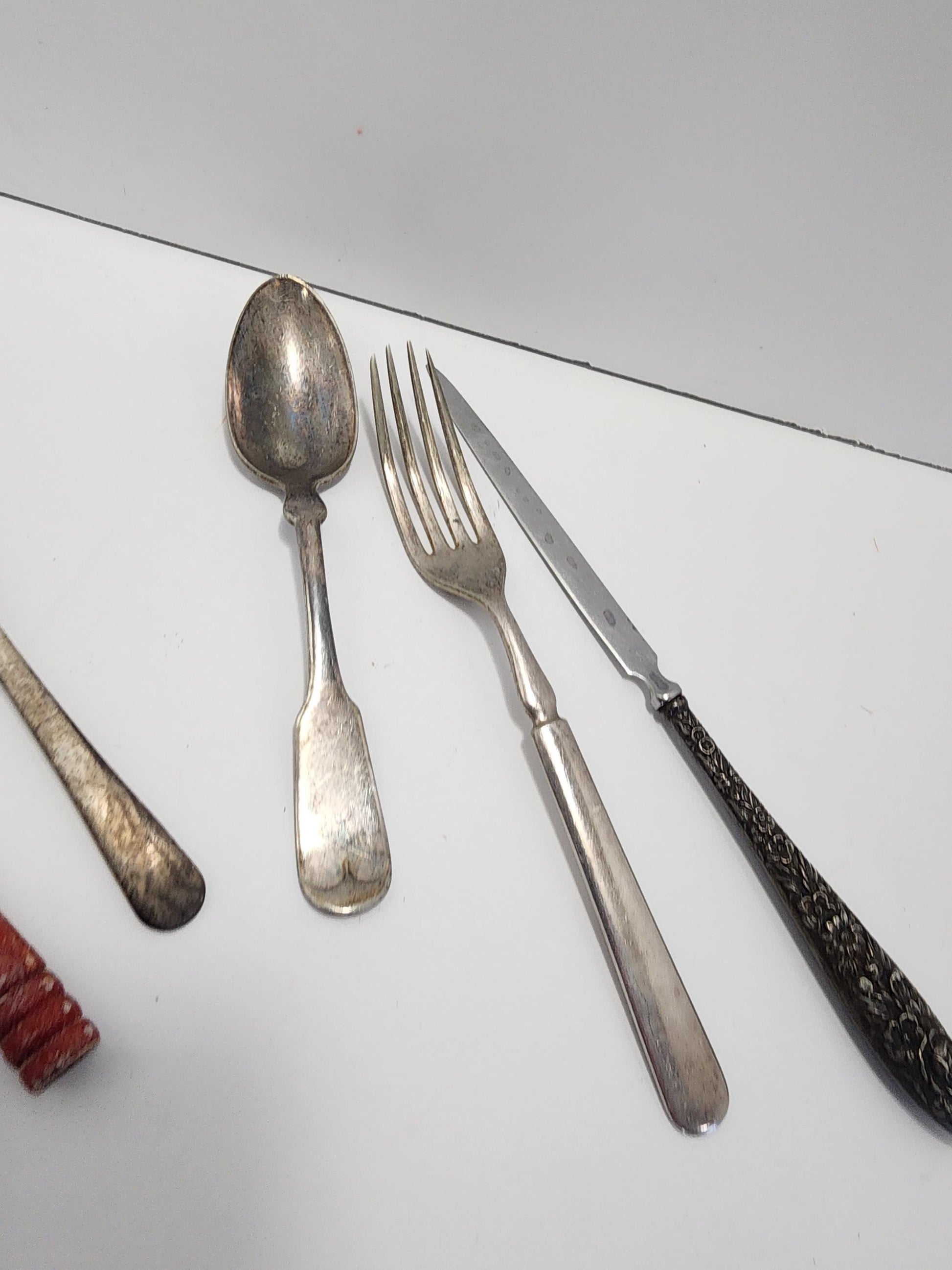 Antique Mixed LOT Of 1940's 1960's Silverware - Silverware - Kitchen - Cutlery - Antiques - 1940's- Vintage Kitchen