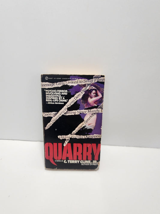 Quarry By Terry Cline JR 1980's Psycho Terror Thriller Vintage Book - Psycho - Thriller Books - Terry Cline JR - Terry Cline Books