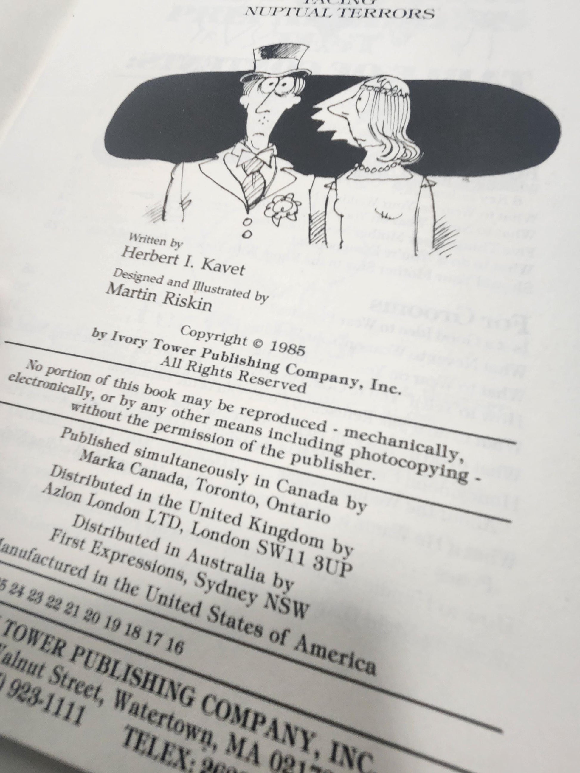 1980's The Wedding Night Cartoon Comic Book By Herbert Kavet - Herbert Kavet - Comics - Cartoons - Vintage Cartoons - Marriage - Wedding Nig