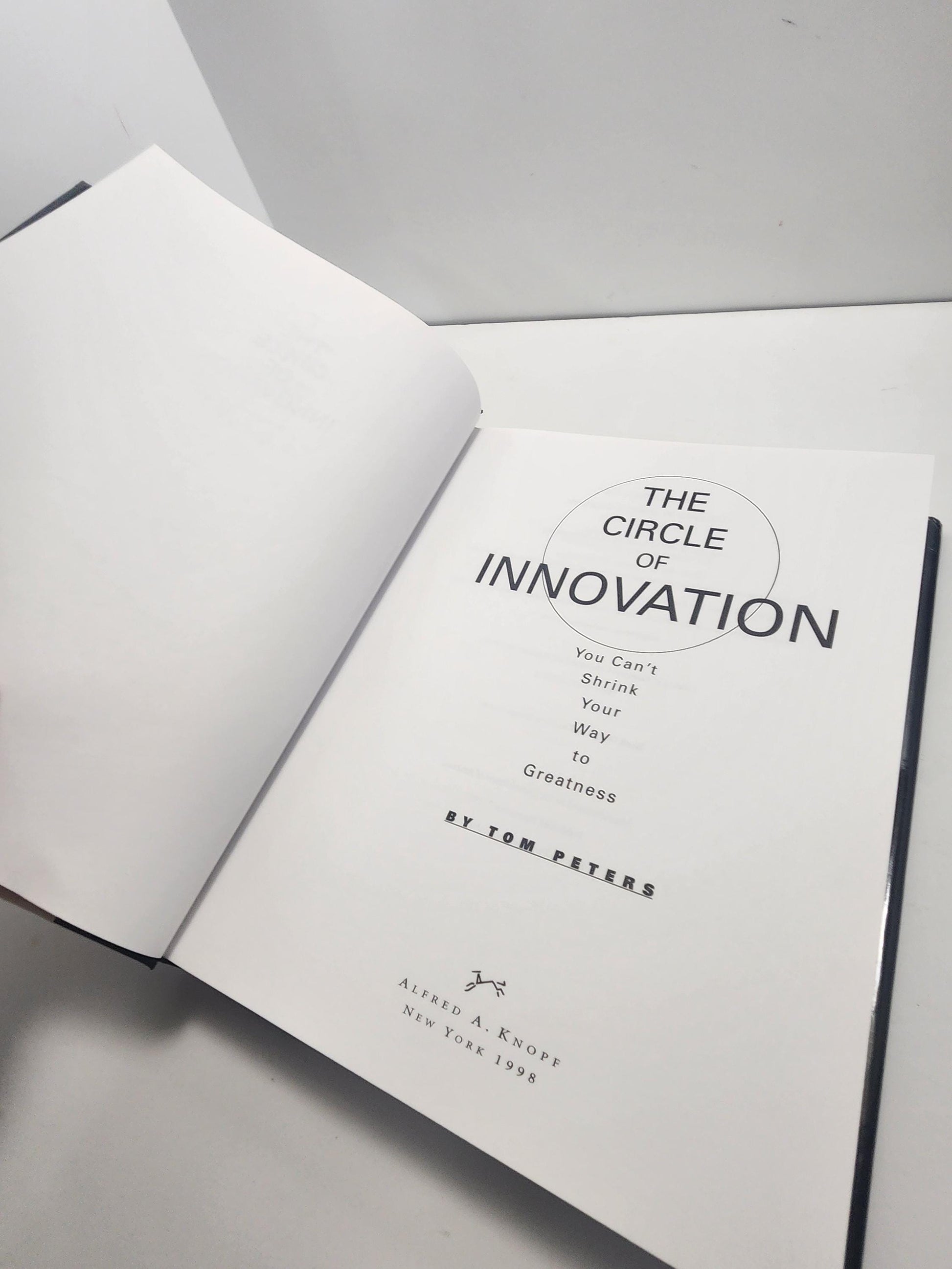You Can't Shrink Your Way To Greatness By Tom Peters - Tom Peters - The Circle Of Innovation - You Can't Shrink Your Way To Greatness - Book