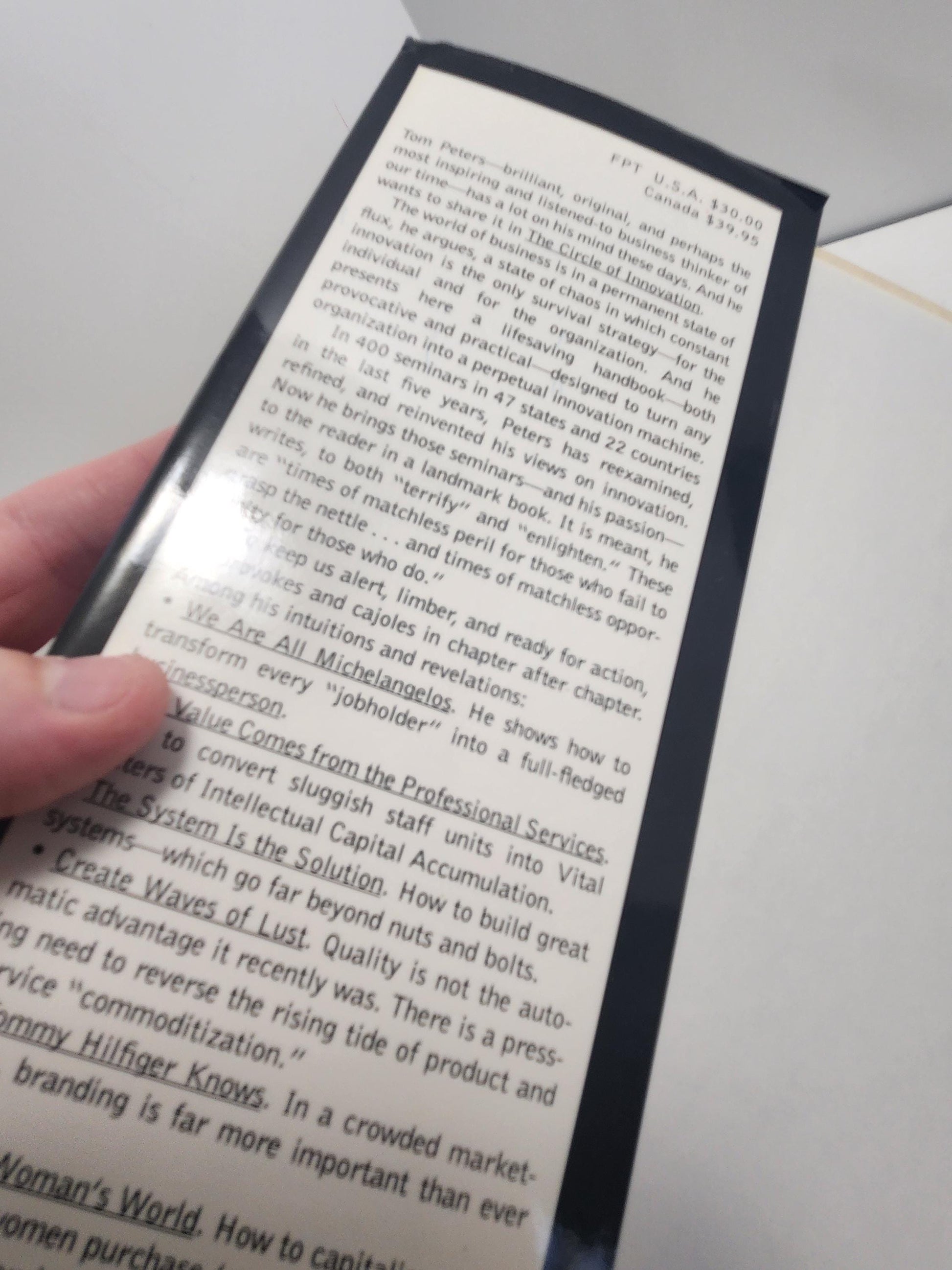 You Can't Shrink Your Way To Greatness By Tom Peters - Tom Peters - The Circle Of Innovation - You Can't Shrink Your Way To Greatness - Book