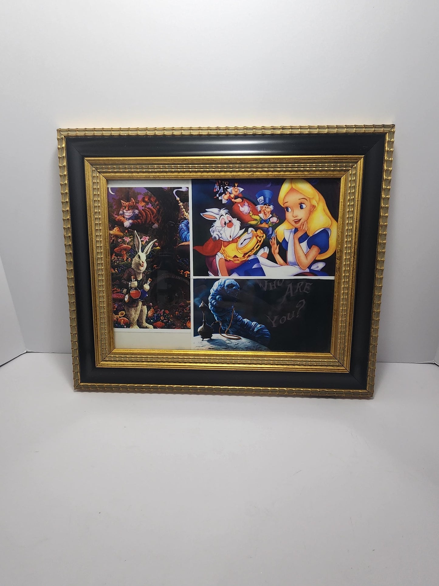 Alice In Wonderland Homemade One Of A Kind RARE Picture Framed - Disney - Disney Pictures - Wall Decor - Frames - Alice In Wonderland - RARE