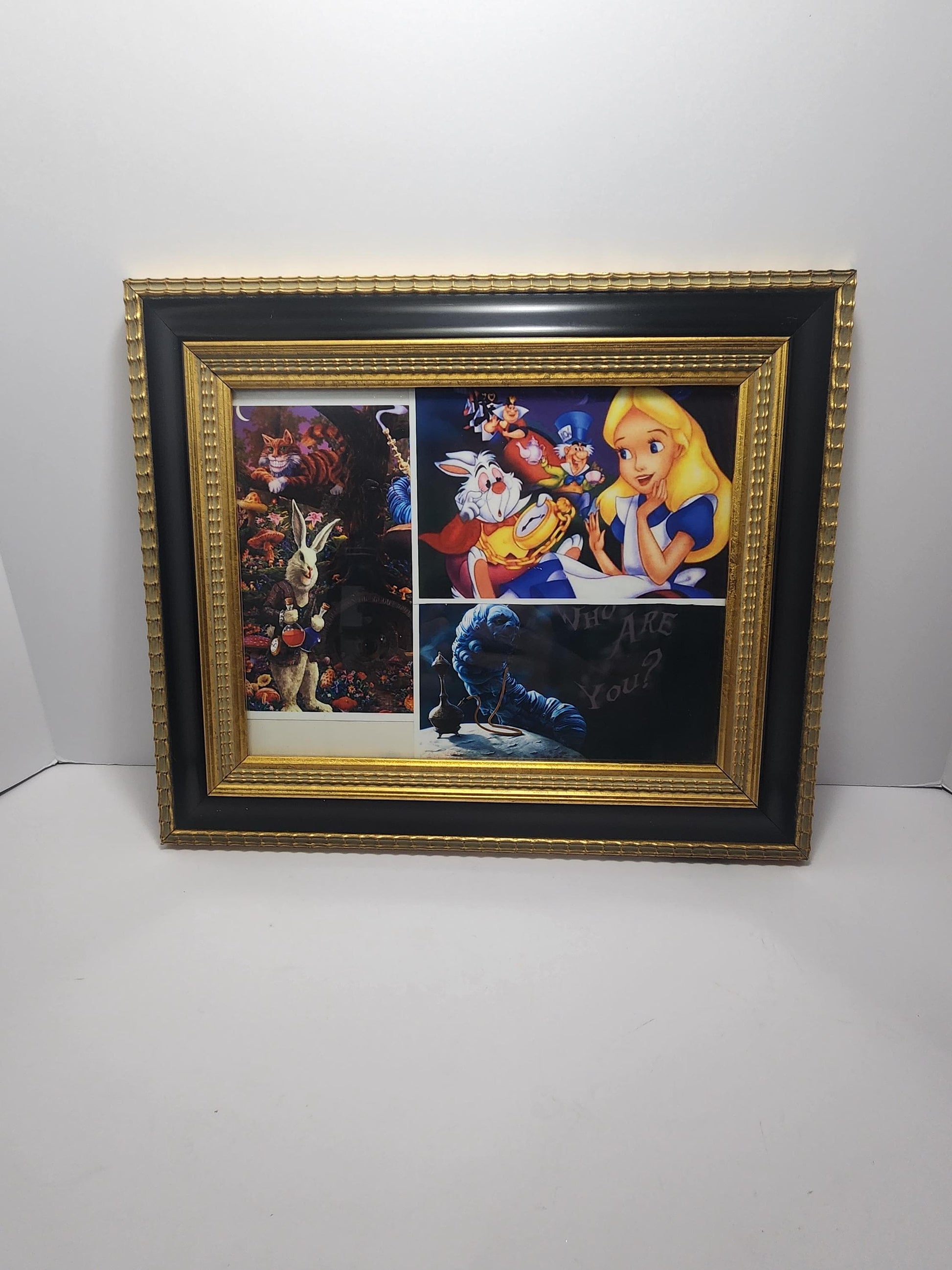 Alice In Wonderland Homemade One Of A Kind RARE Picture Framed - Disney - Disney Pictures - Wall Decor - Frames - Alice In Wonderland - RARE