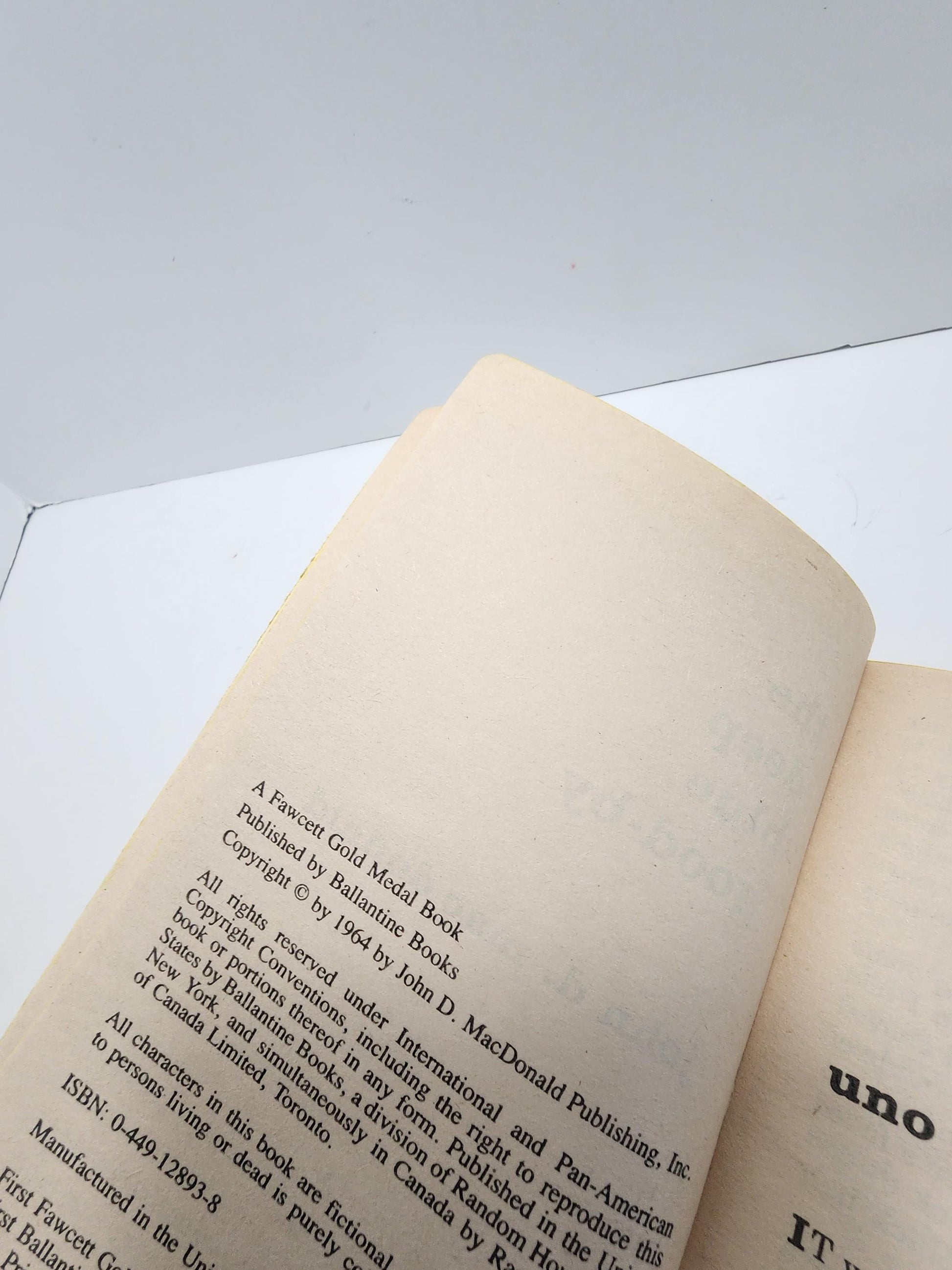 1964 John D Macdonald The Deep Blue Good Novel - Novels - The Deep Blue Good - John Macdonald - Travis McGree - Paperback Books