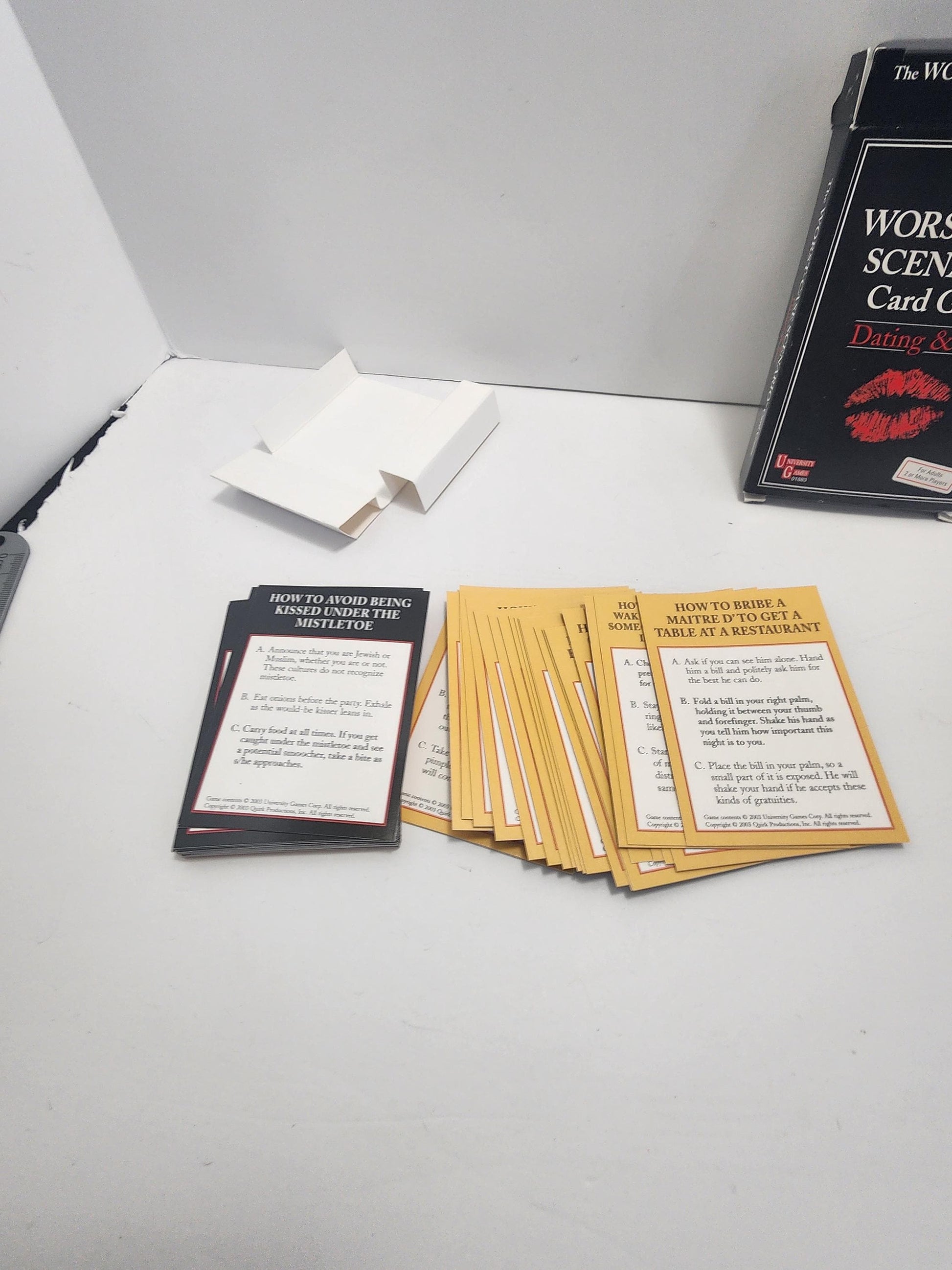 The Worst Case Scenario Card Game - Couples - Dating - Games - Game Night - Family Game Night - Card Games