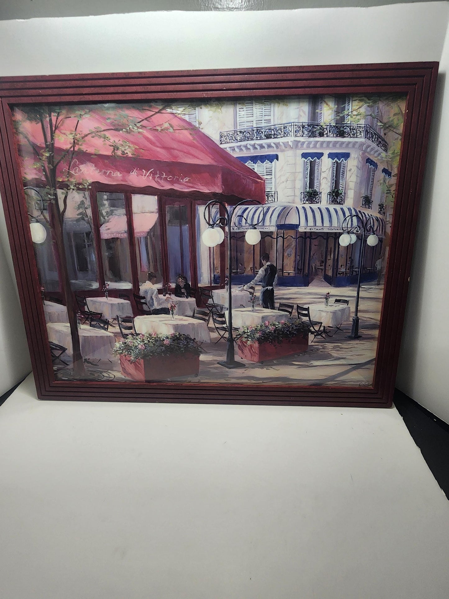 Vintage Parisian Cafe Photo Framed By Carol Saxe - Cafe - Wall Decor - Frames - Photos - Pictures - Decor - Art - Decor - Picture Frames
