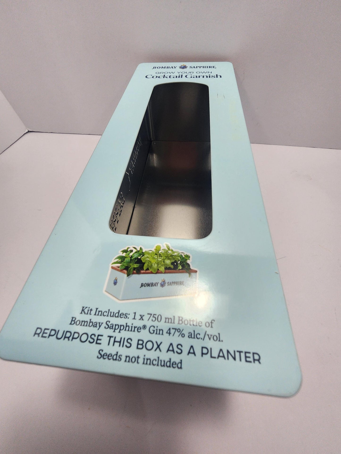 Fresh Cocktail Garnish Garden Growing Tin Box - Drinks - Barware - Bar Decor - Garnishes - Garnish - Cocktails - Cocktail Granish - Herbs