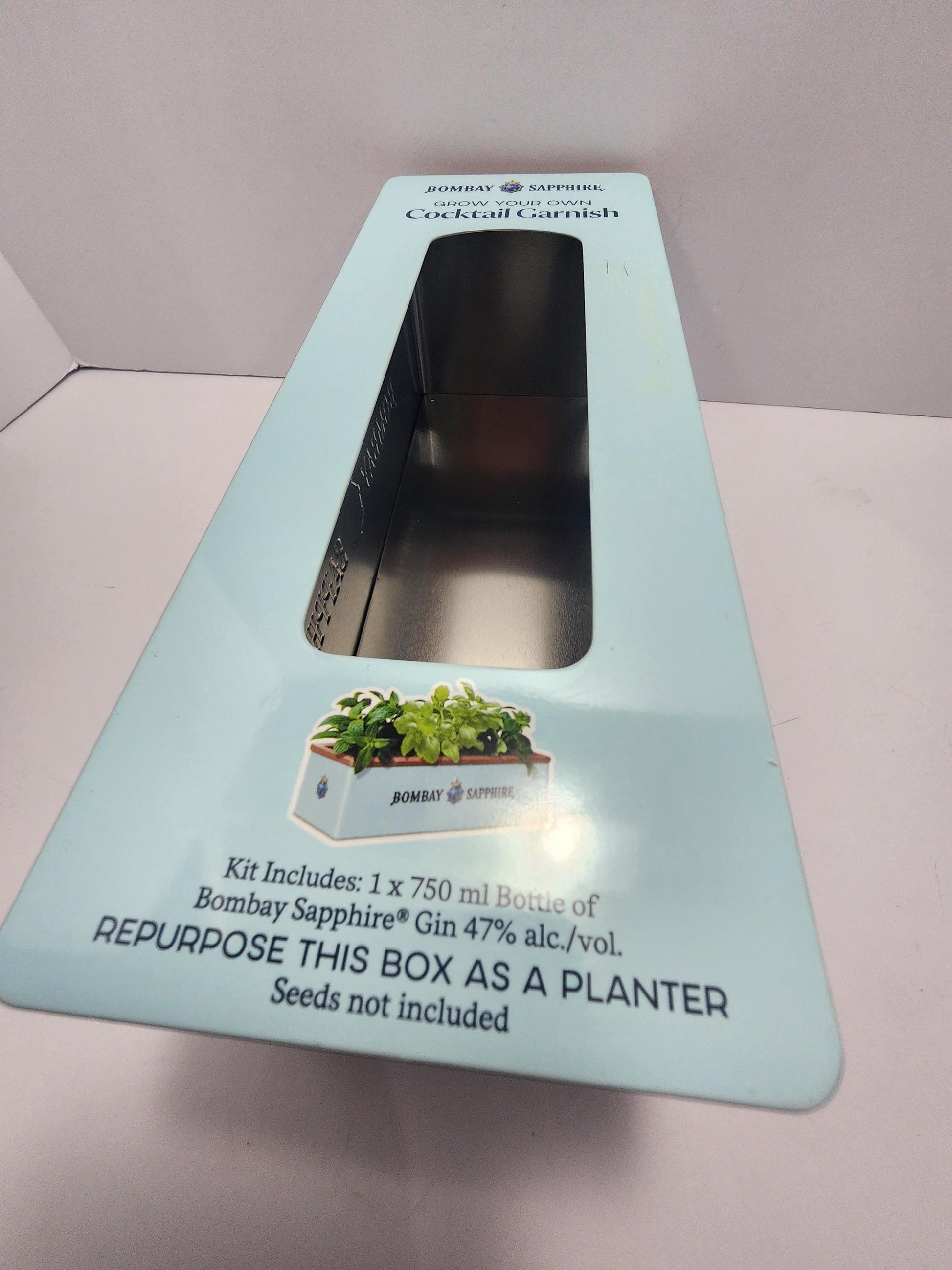 Fresh Cocktail Garnish Garden Growing Tin Box - Drinks - Barware - Bar Decor - Garnishes - Garnish - Cocktails - Cocktail Granish - Herbs