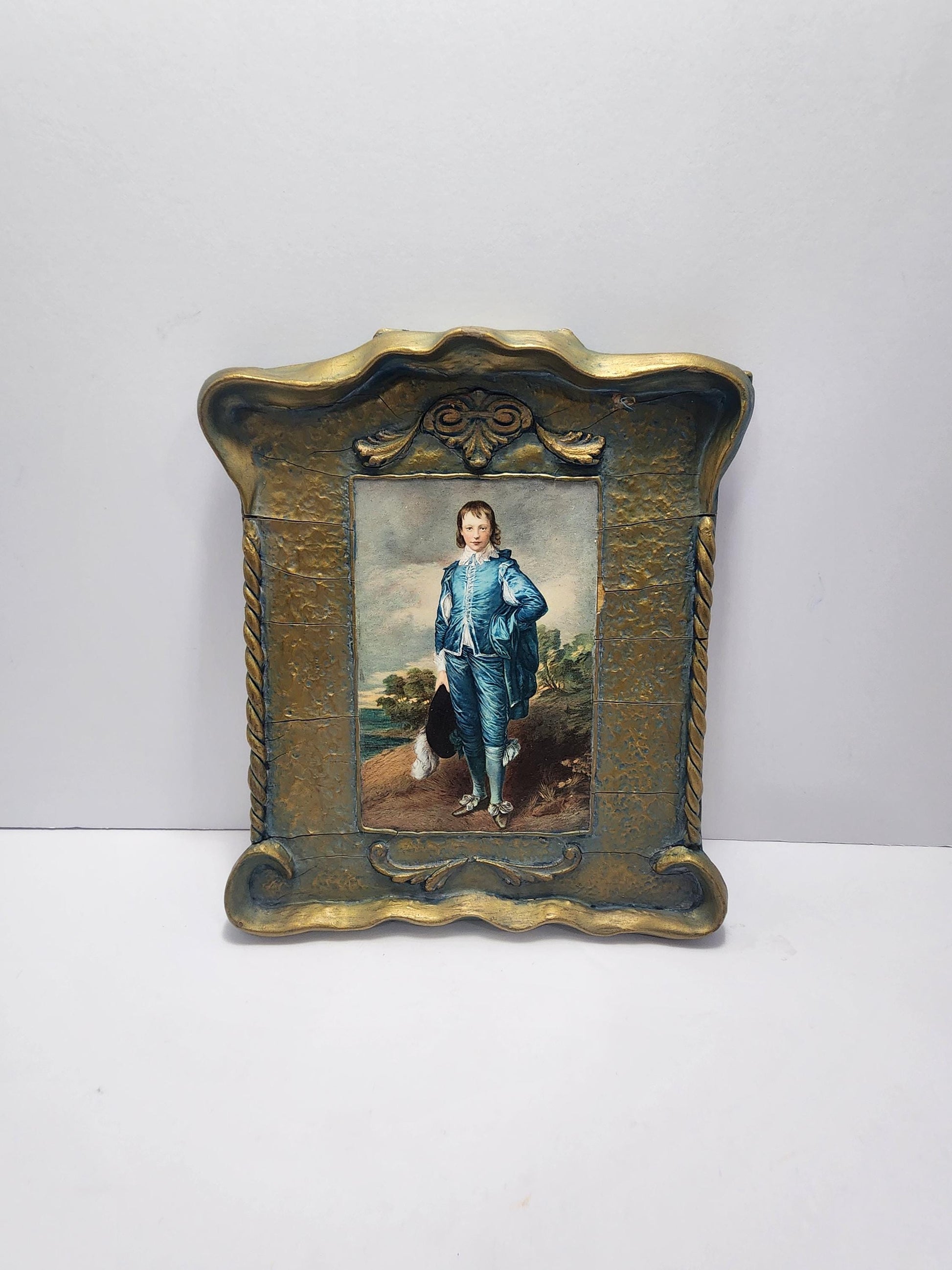 1770 Oil Painting The Blue Boy by Thomas Gainsborough Framed In Antique 1960's Frame - The Blue Boy - Thomas Gainsborough - Antiques - Paint