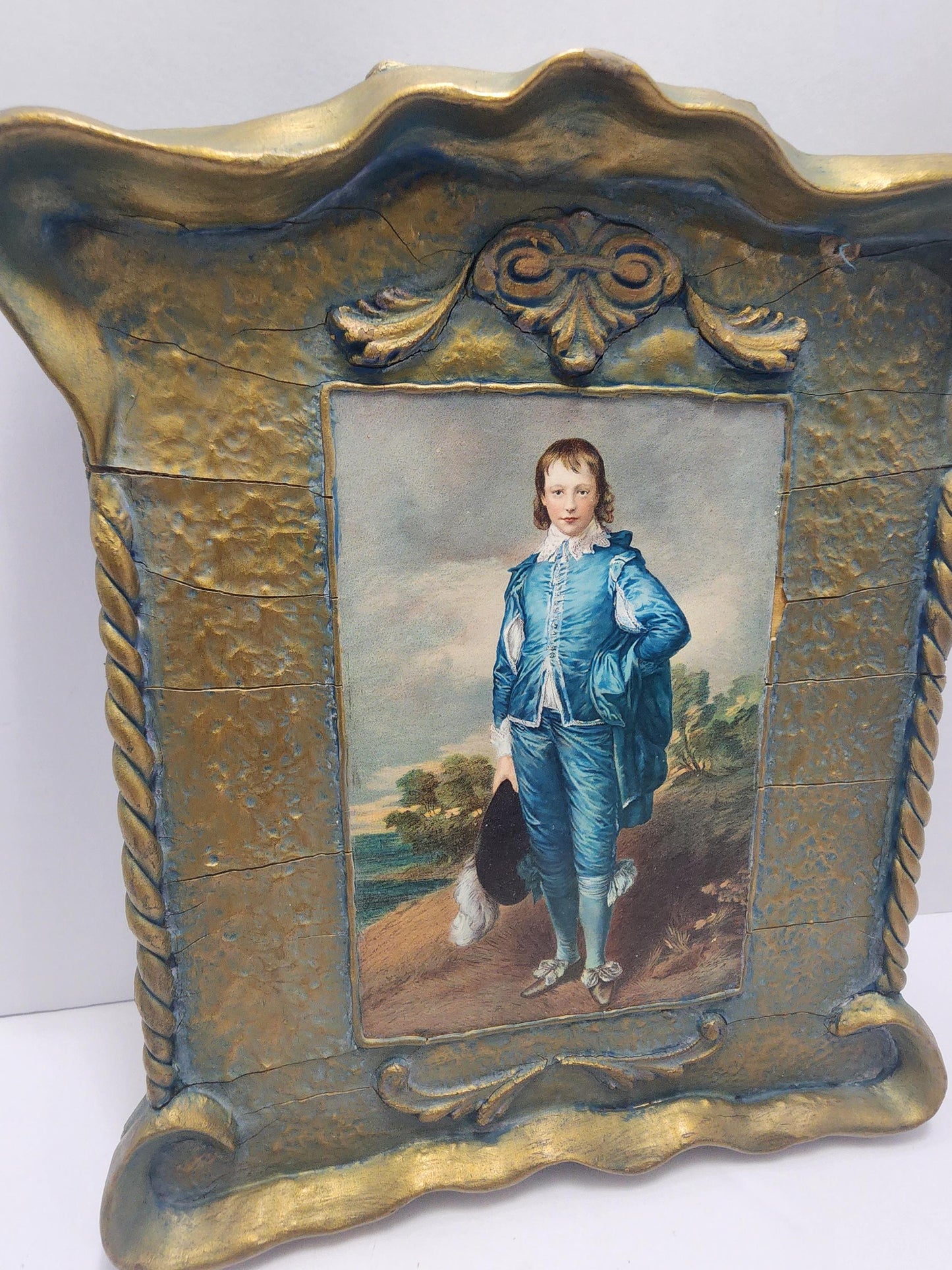 1770 Oil Painting The Blue Boy by Thomas Gainsborough Framed In Antique 1960's Frame - The Blue Boy - Thomas Gainsborough - Antiques - Paint