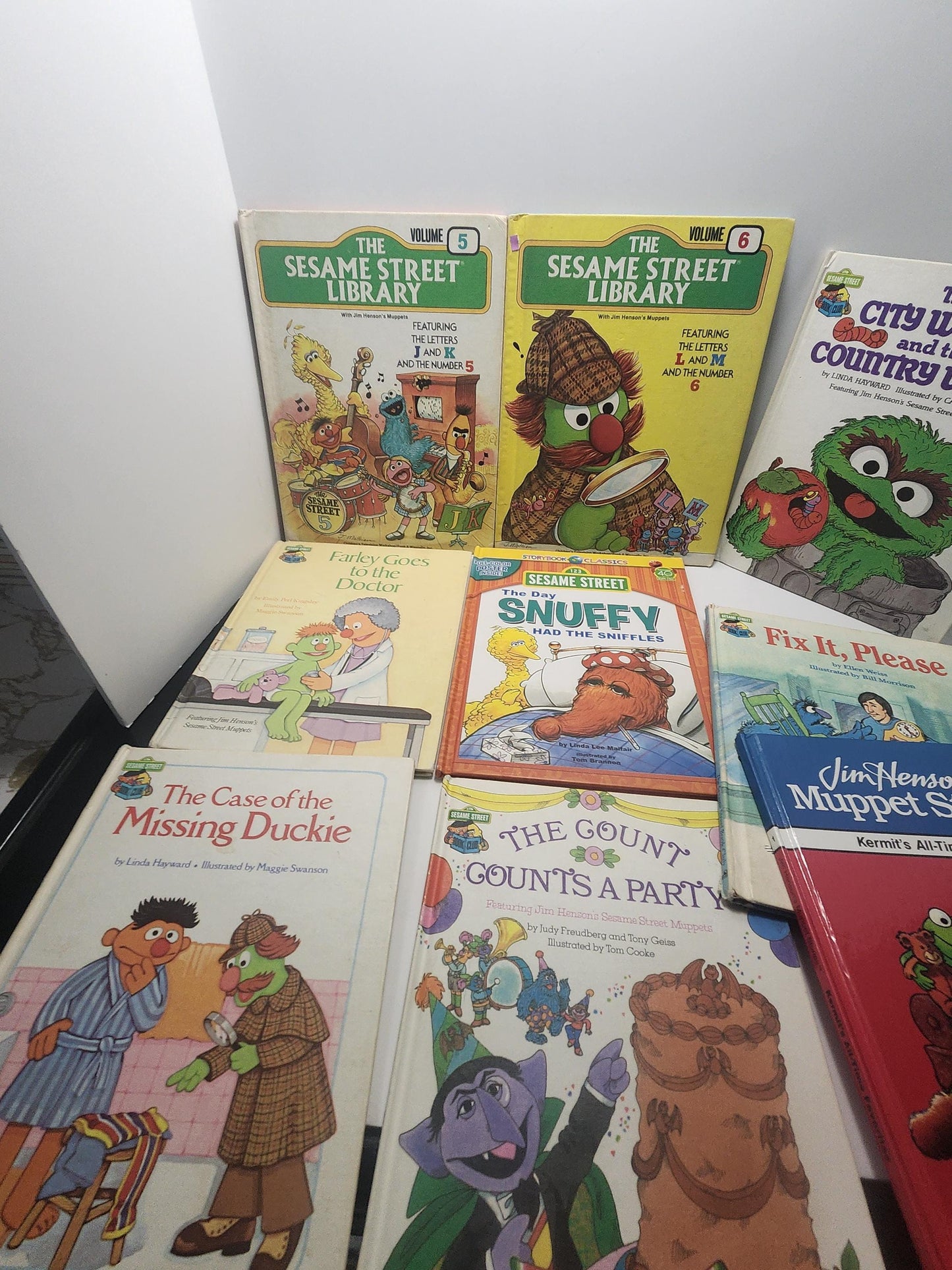Sesame Street The Muppets 1990's Vintage Children's Books LOT Of 9 - Sesame Street - The Muppets - Children's Books - Vintage Books