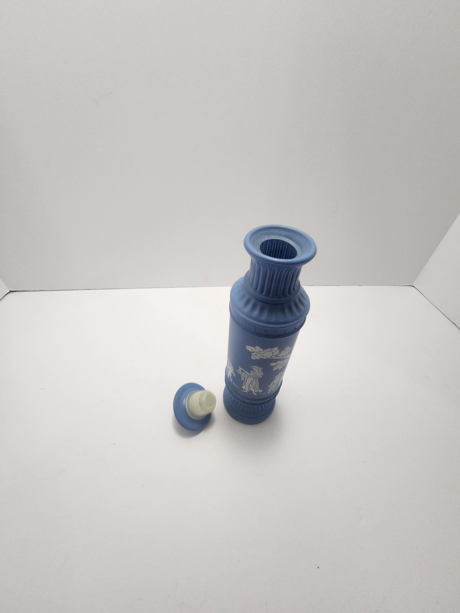 Avon Avonshire Blue Charisma Cologne Perfume Bottle Decanter Wedgewood - Avon - Avon Bottles - Wedgewood - Decanters