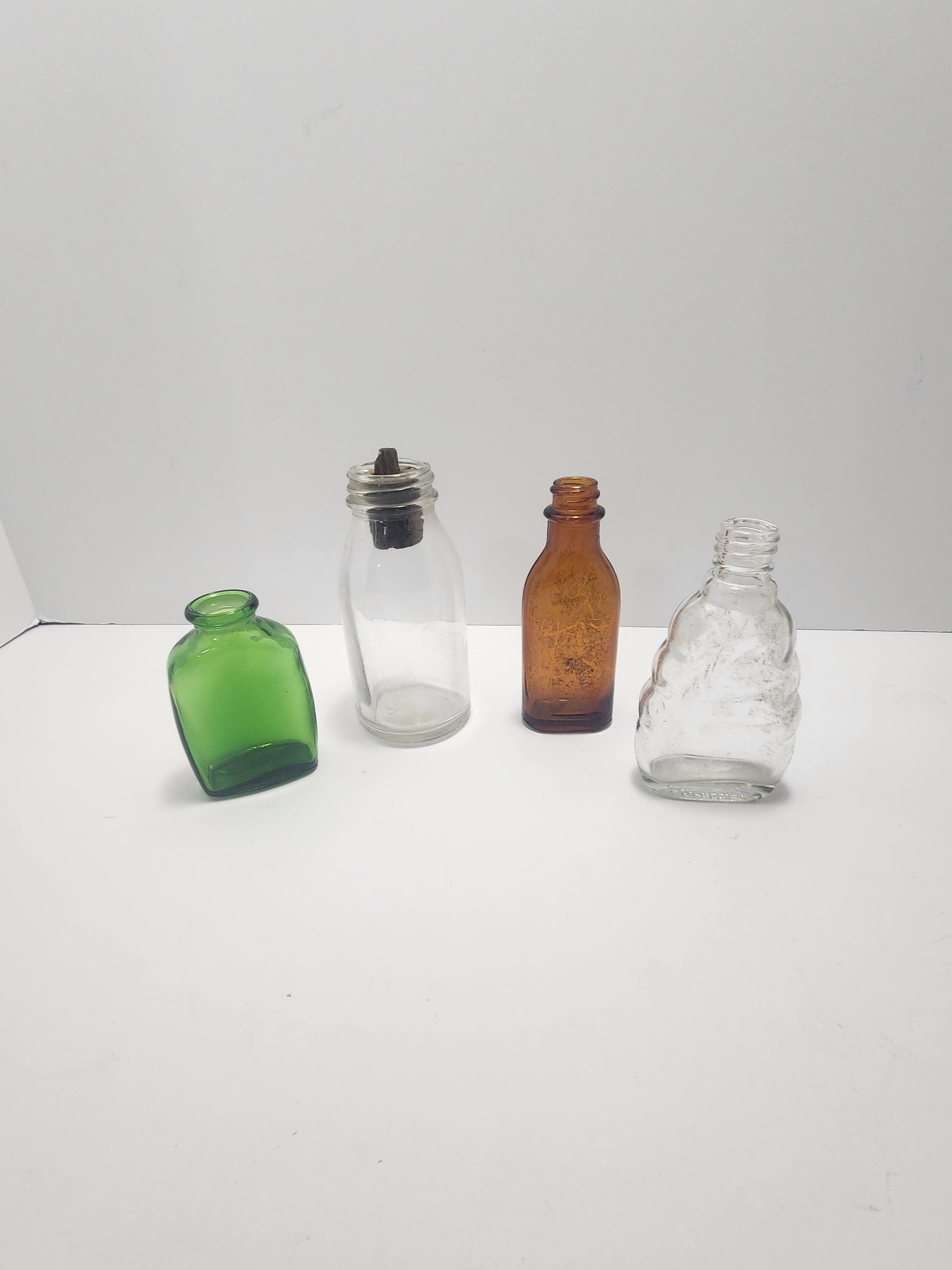 1900's Antique Glass Medicine Bottles LOT Of 4 - Antiques - 1900's - Glass - Glass Bottles - Medicine Bottles - Medicine