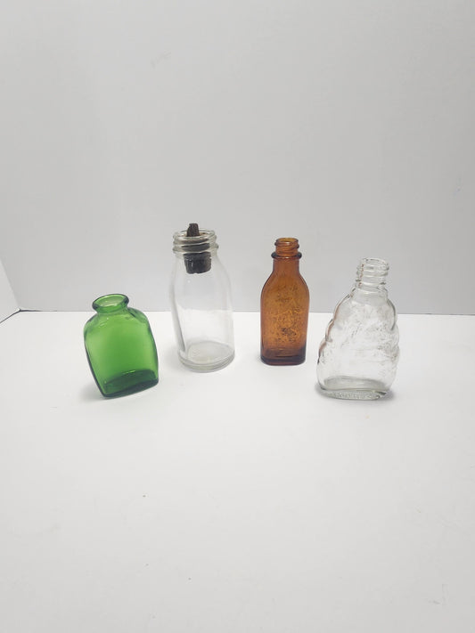 1900's Antique Glass Medicine Bottles LOT Of 4 - Antiques - 1900's - Glass - Glass Bottles - Medicine Bottles - Medicine