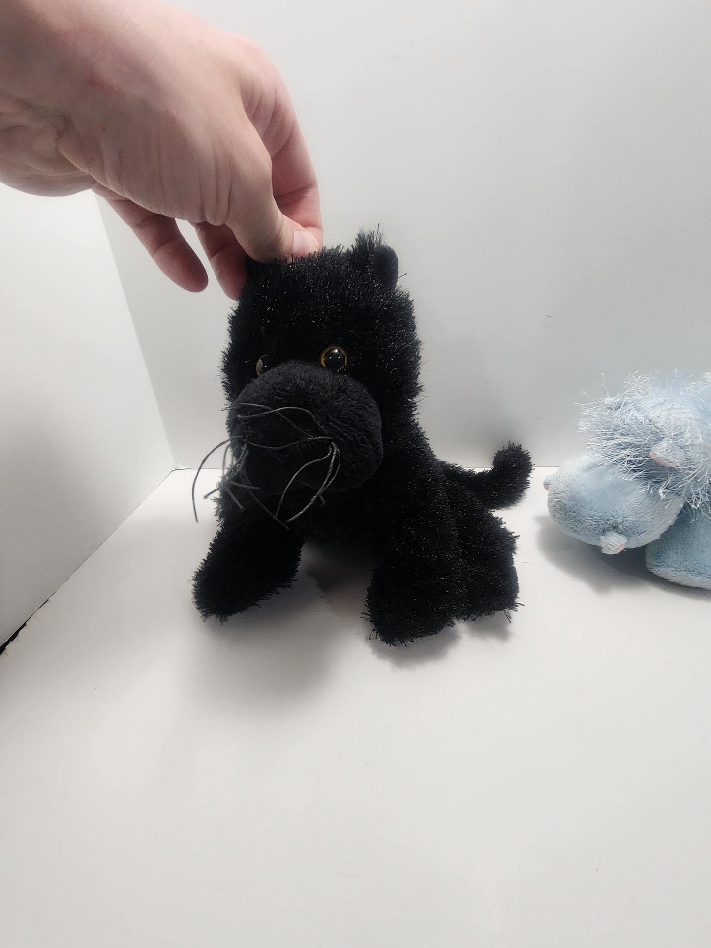 1980's Vintage Gantz RARE Stuffed Animals Plushies - Black Cat - Black Panther - Panther - Hippo - Stuffed Animals - Plushies - Gantz