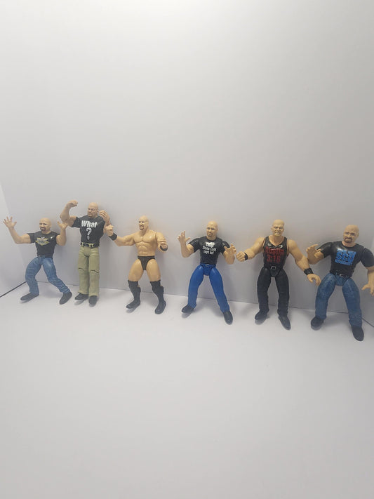 Stone Cold Steve Austin Vintage 1990's WWF Action Figures - Stone Cold - Steve Austin - Stone Cold Steve Austin - Attitude Era - Wrestlers