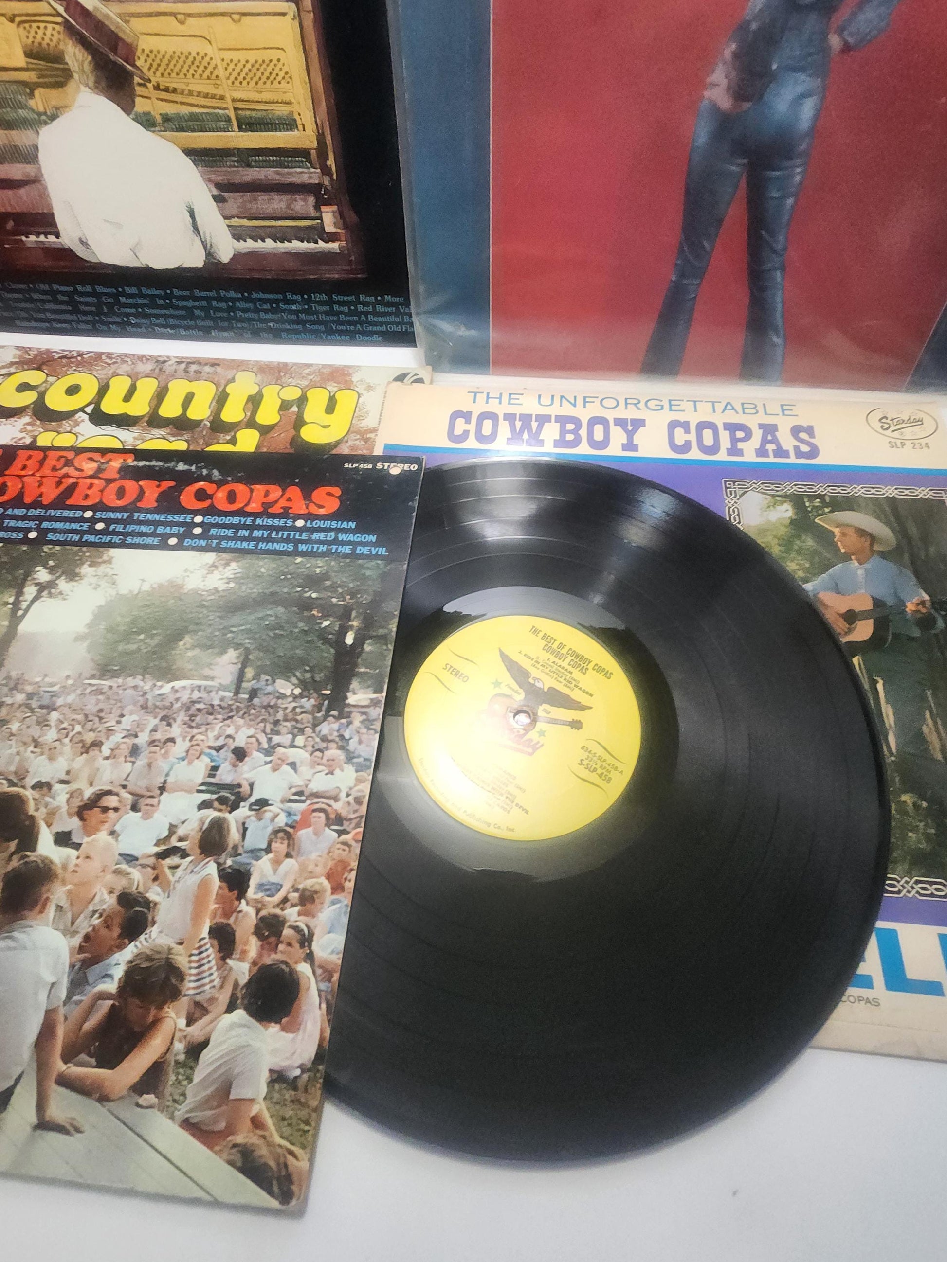 Vinyl Records LOT Of 7 1980's Country & Honky Tonk Music - 1980's - Vinyl - Vinyl LP Recorcs - Records - Honky Tonk - Country Music