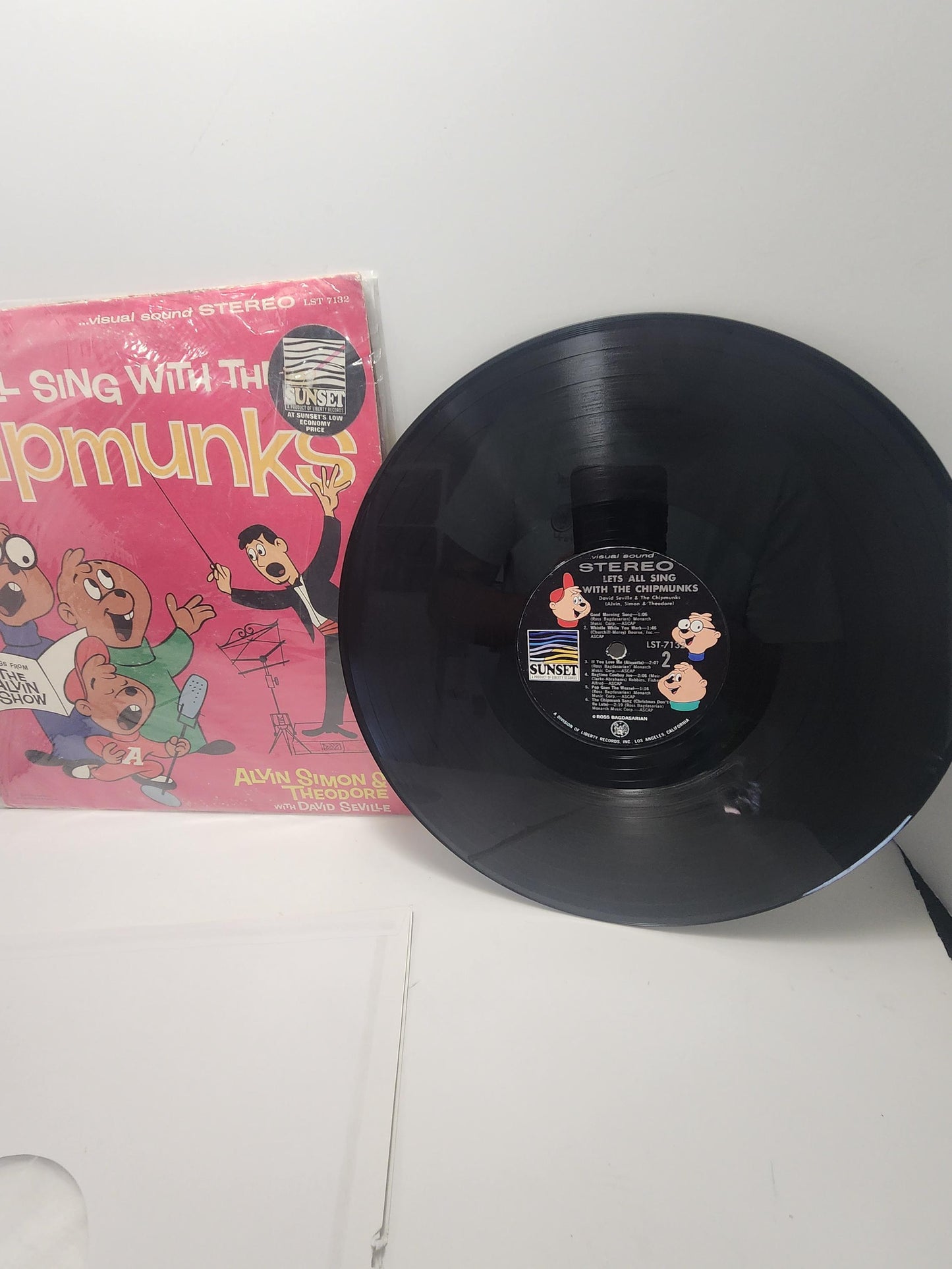 Alvin & The Chipmunks Vinyl Records LOT Of 3 1970's - Alvin And The Chipmunks - Vinyl - Vinyl LP Records - Vintage Records - Cartoons