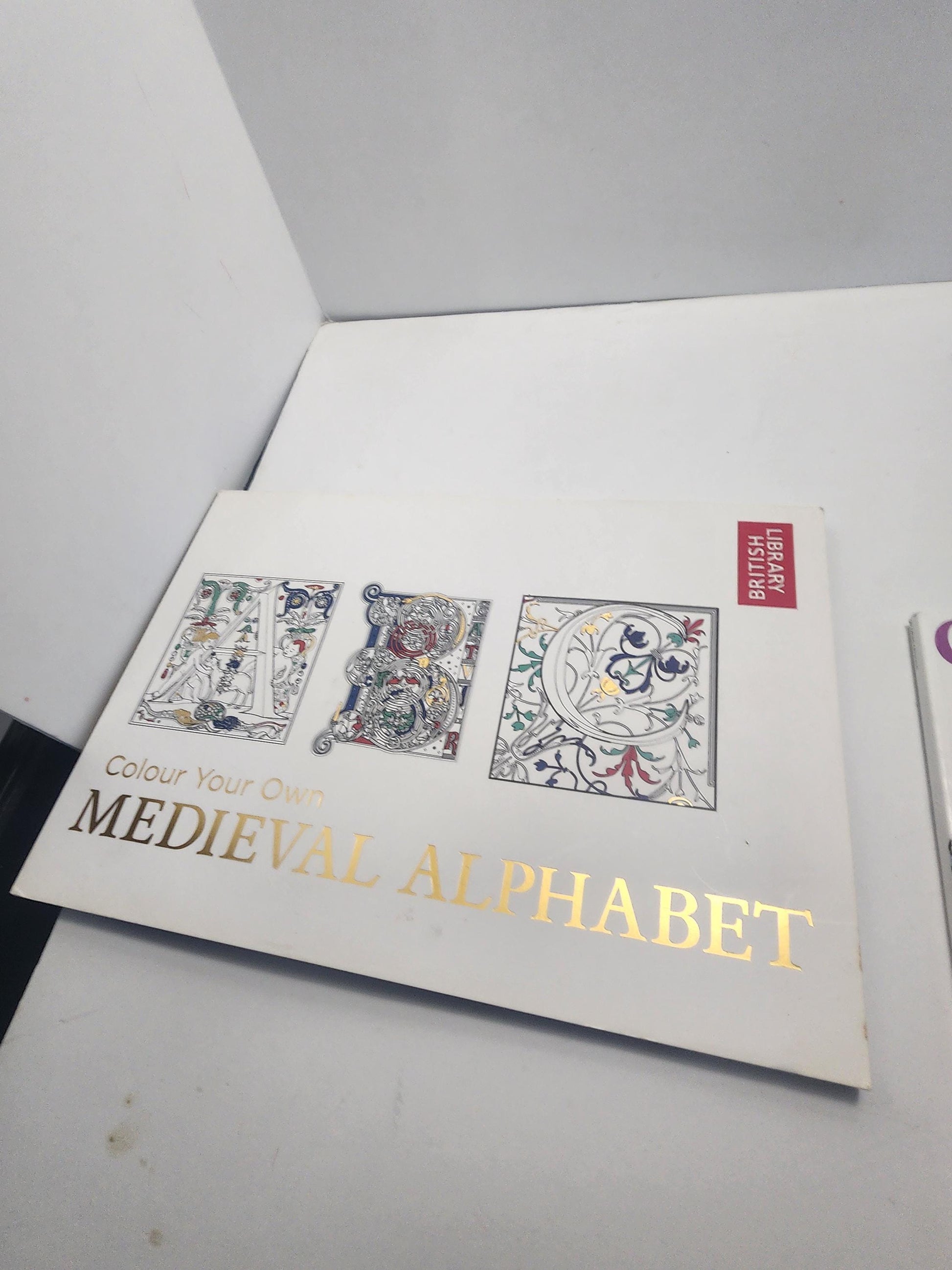 Adult Coloring Books - Medieval Alphabet - Coloring - Coloring Books - Interactive Books - Coloring Gifts - Activity Books - Medieval
